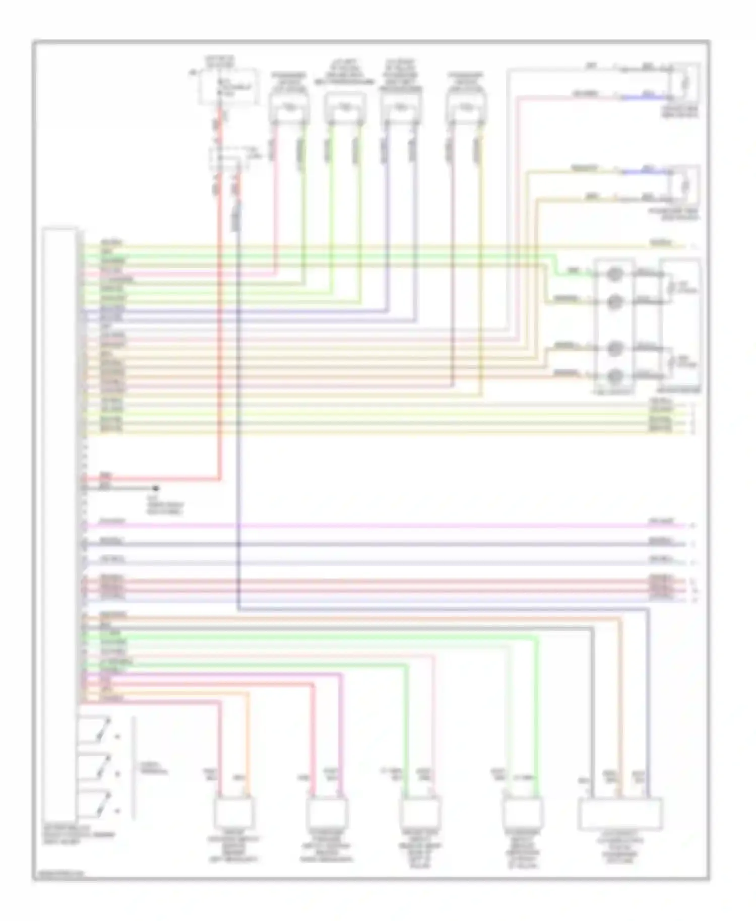 SX4 Suzuki I (2006-2009): Supplemental restraints circuit (1 of 2)