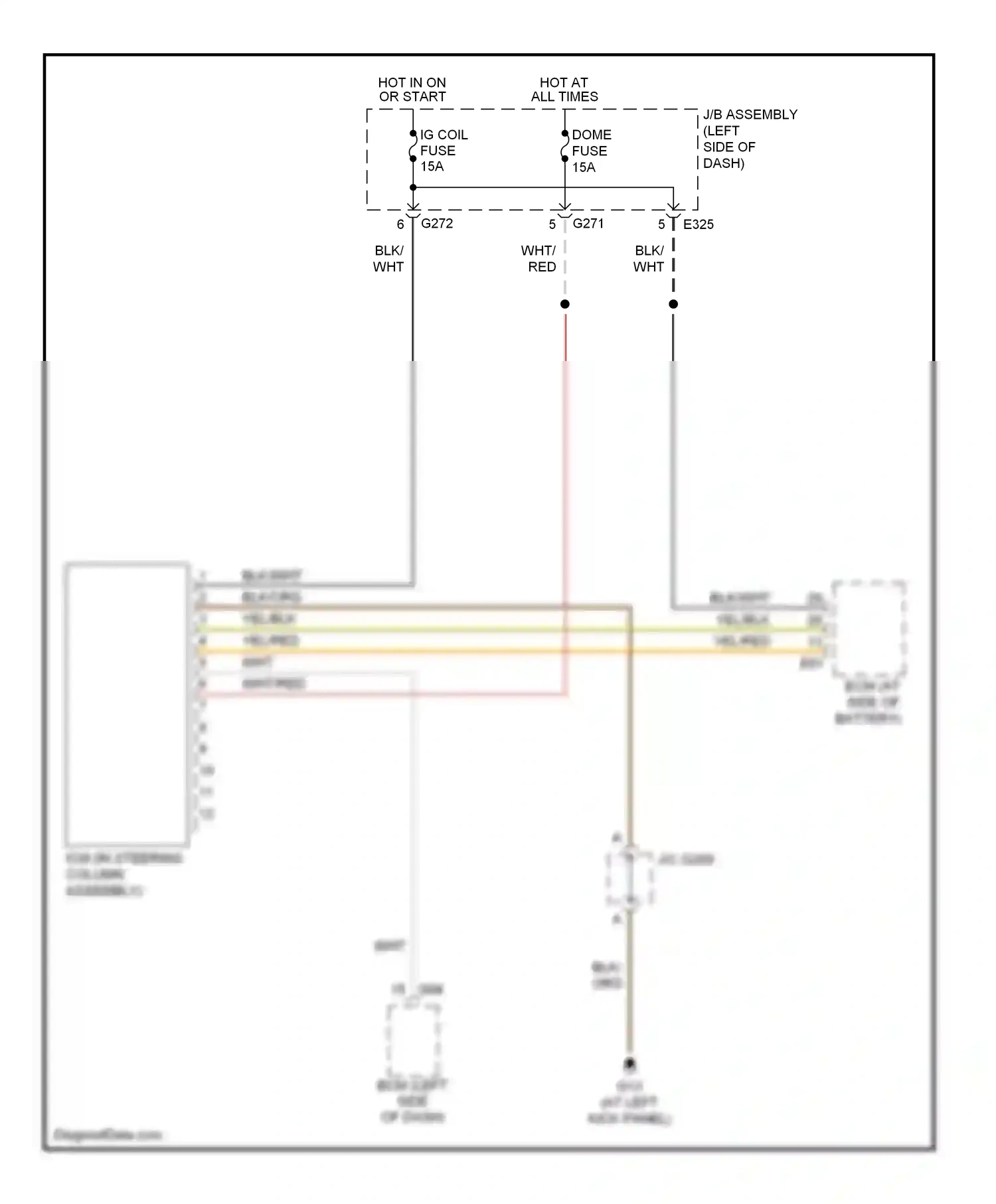 Wiring diagram blk for Suzuki SX4 I (2006-2009) (3 of 42)