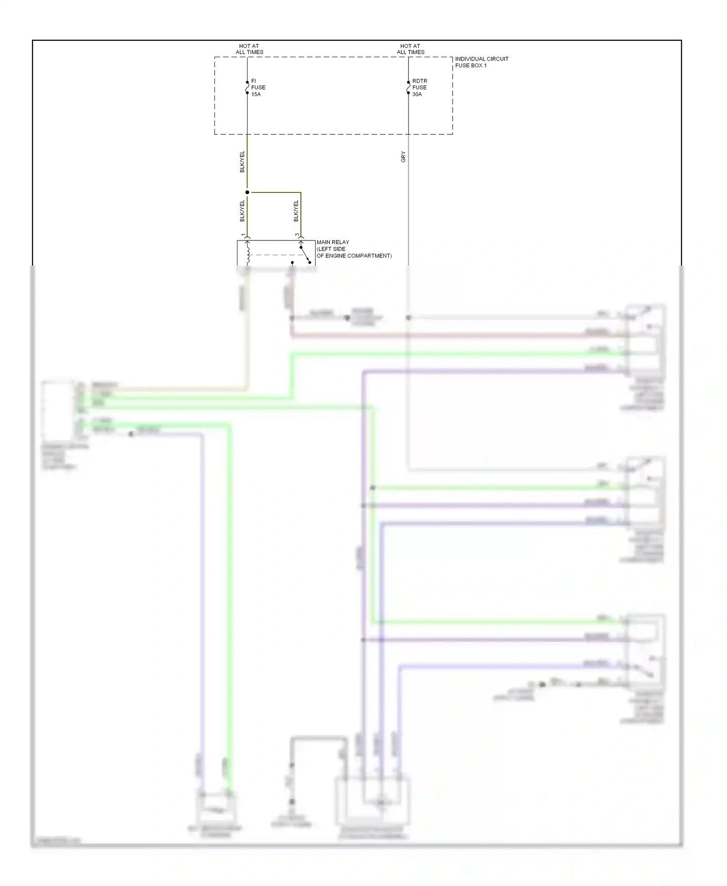 Wiring diagram blk for Suzuki SX4 I (2006-2009) (8 of 42)