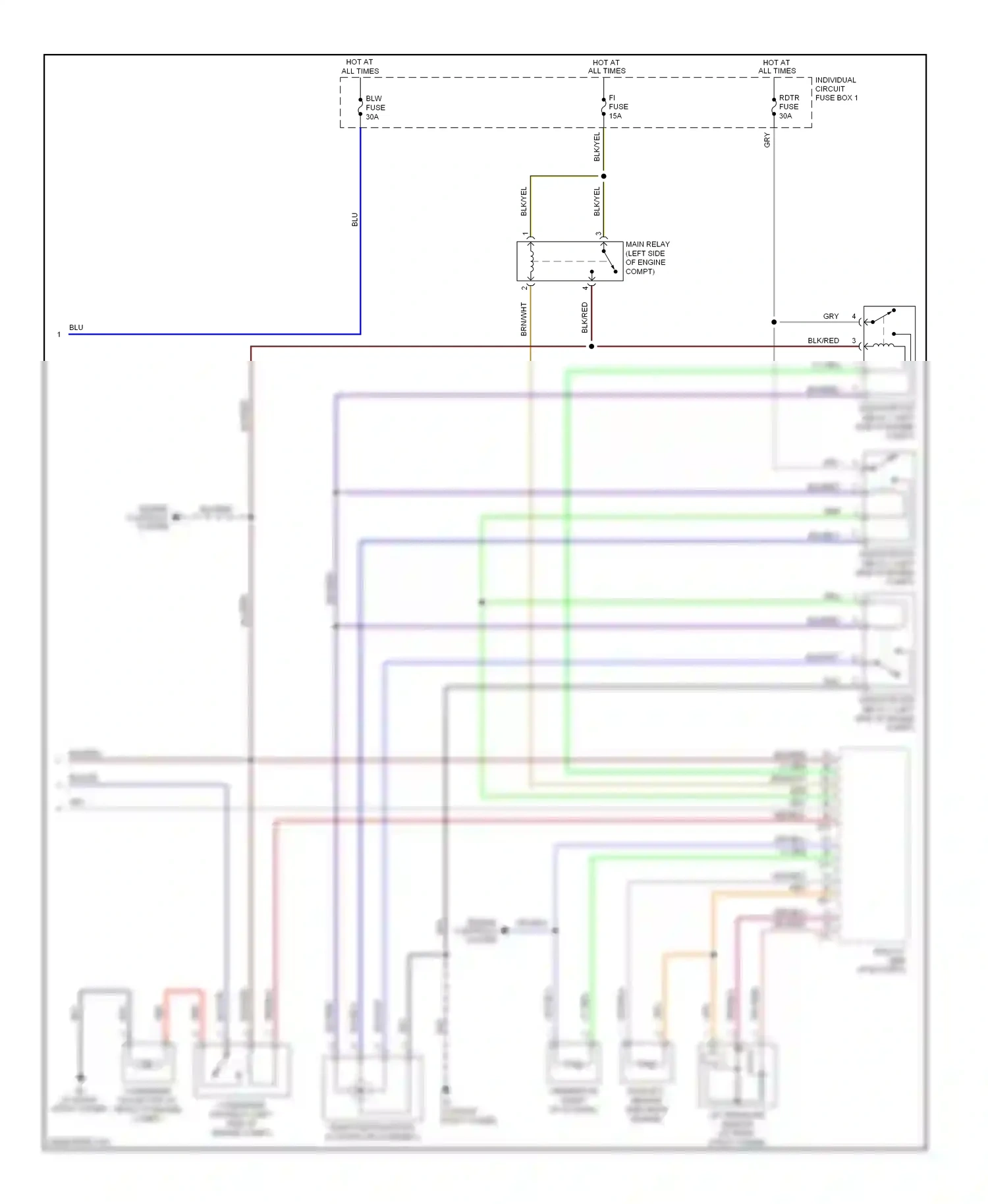 Wiring diagram blk for Suzuki SX4 I (2006-2009) (10 of 42)