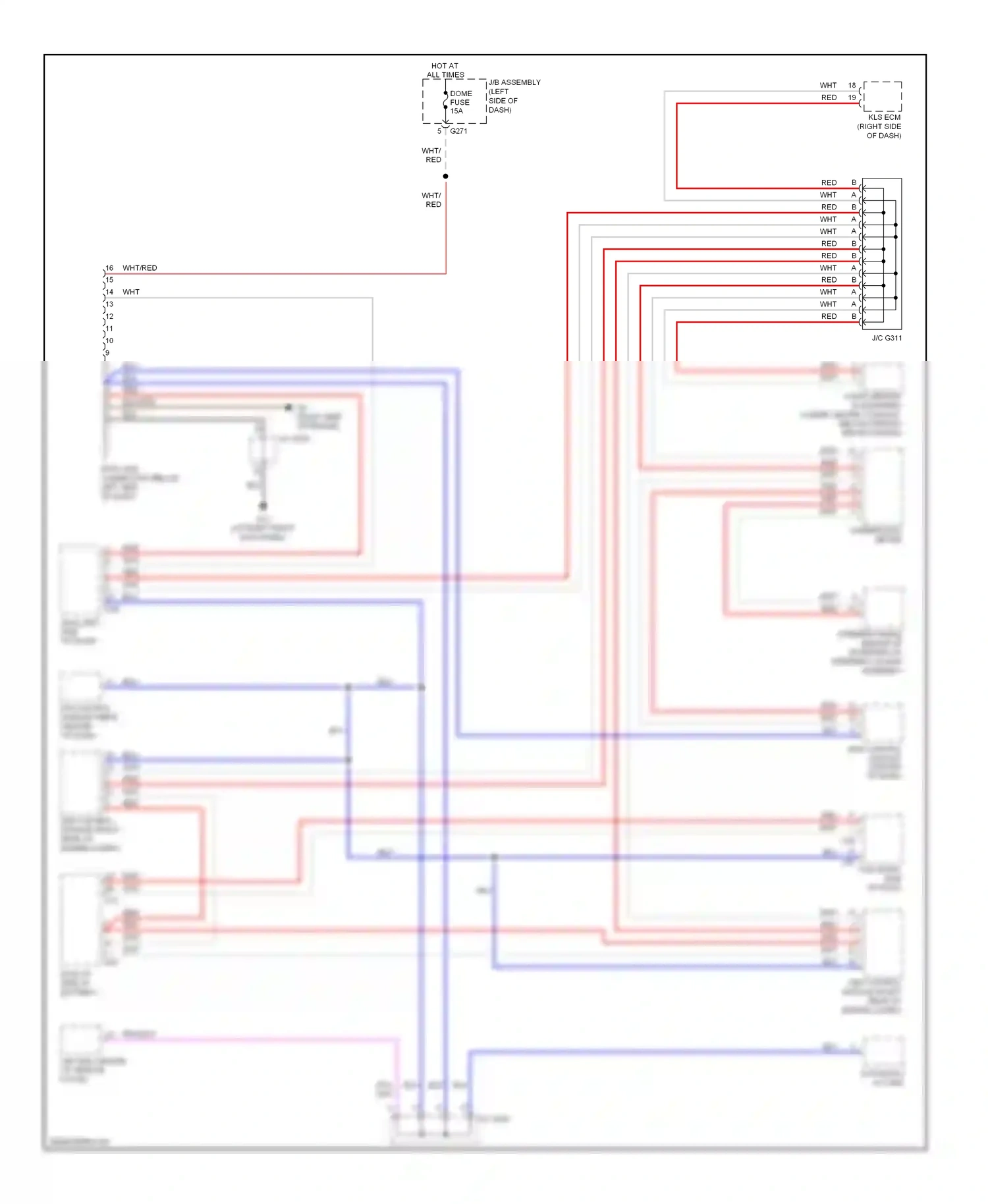 Wiring diagram blk/org for Suzuki SX4 I (2006-2009) (5 of 20)
