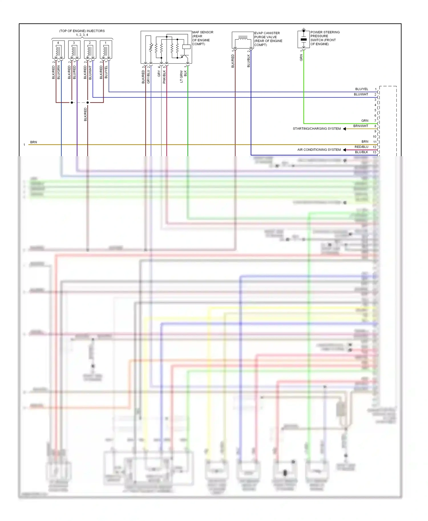 Wiring diagram blk/red for Suzuki SX4 I (2006-2009) (15 of 15)