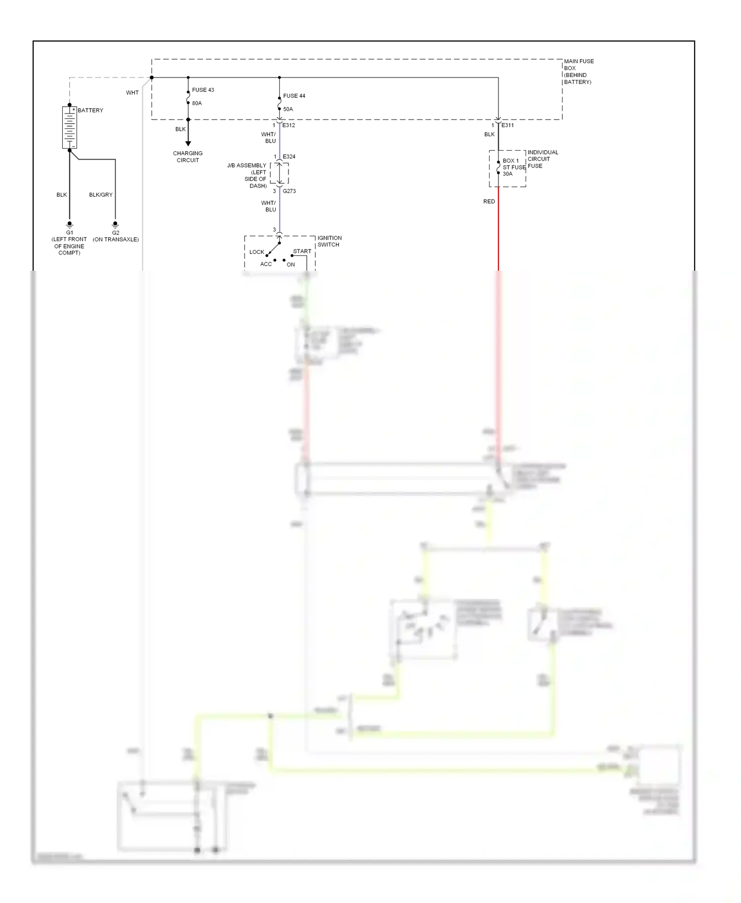 Wiring diagram blu for Suzuki SX4 I (2006-2009) (26 of 29)