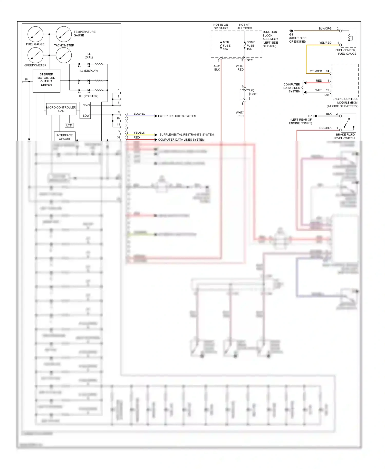 Wiring diagram charge ind for Suzuki SX4 I (2006-2009) (2 of 2)