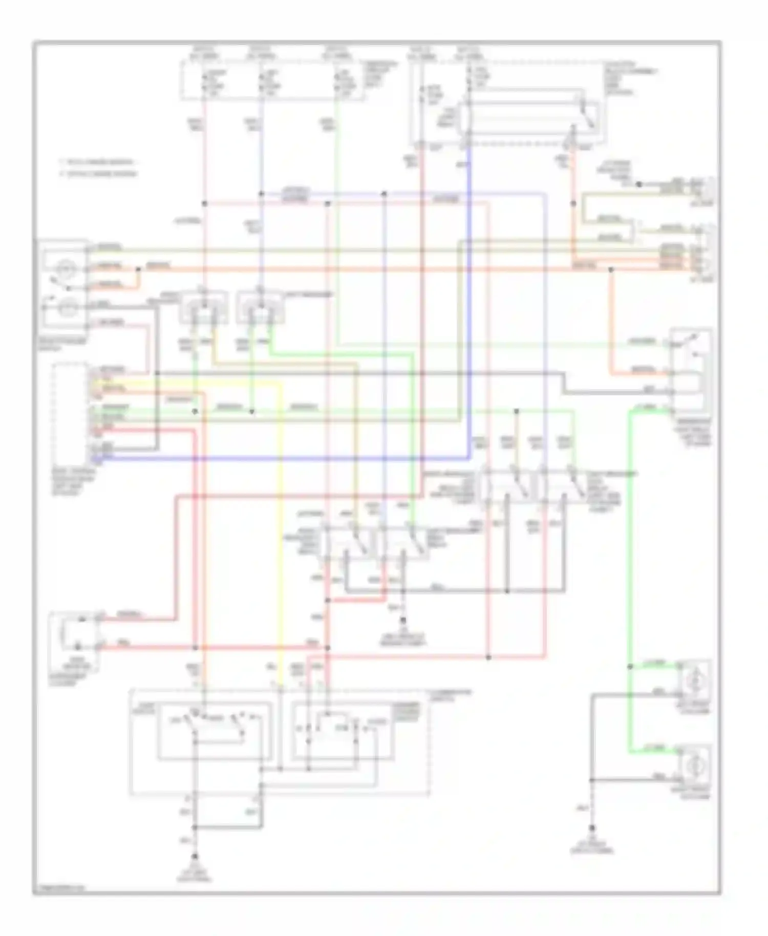 Wiring diagram combination switch dimmer/ passing switch for Suzuki SX4 I (2006-2009) (1 of 1)