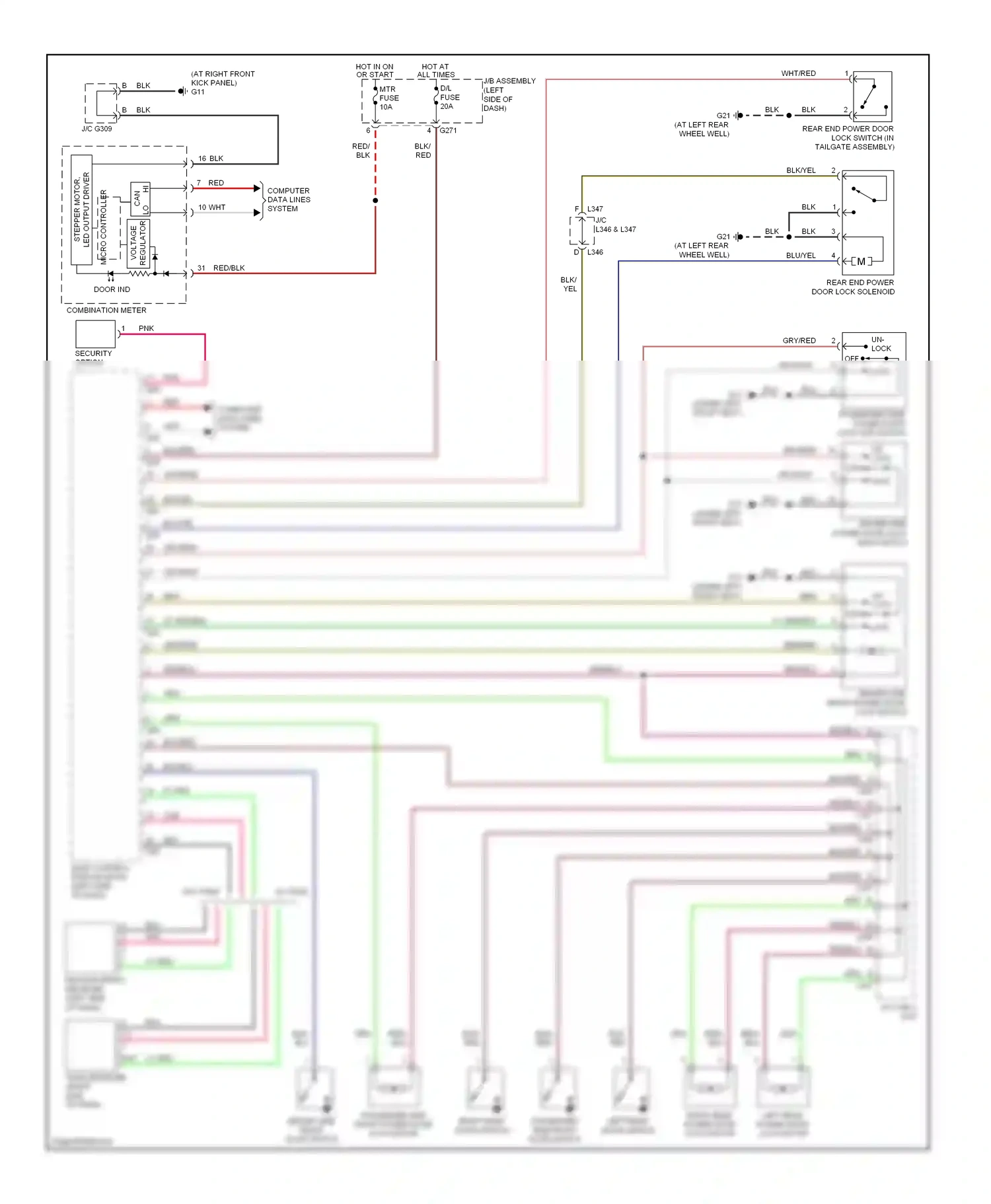Wiring diagram computer data lines system for Suzuki SX4 I (2006-2009) (7 of 13)