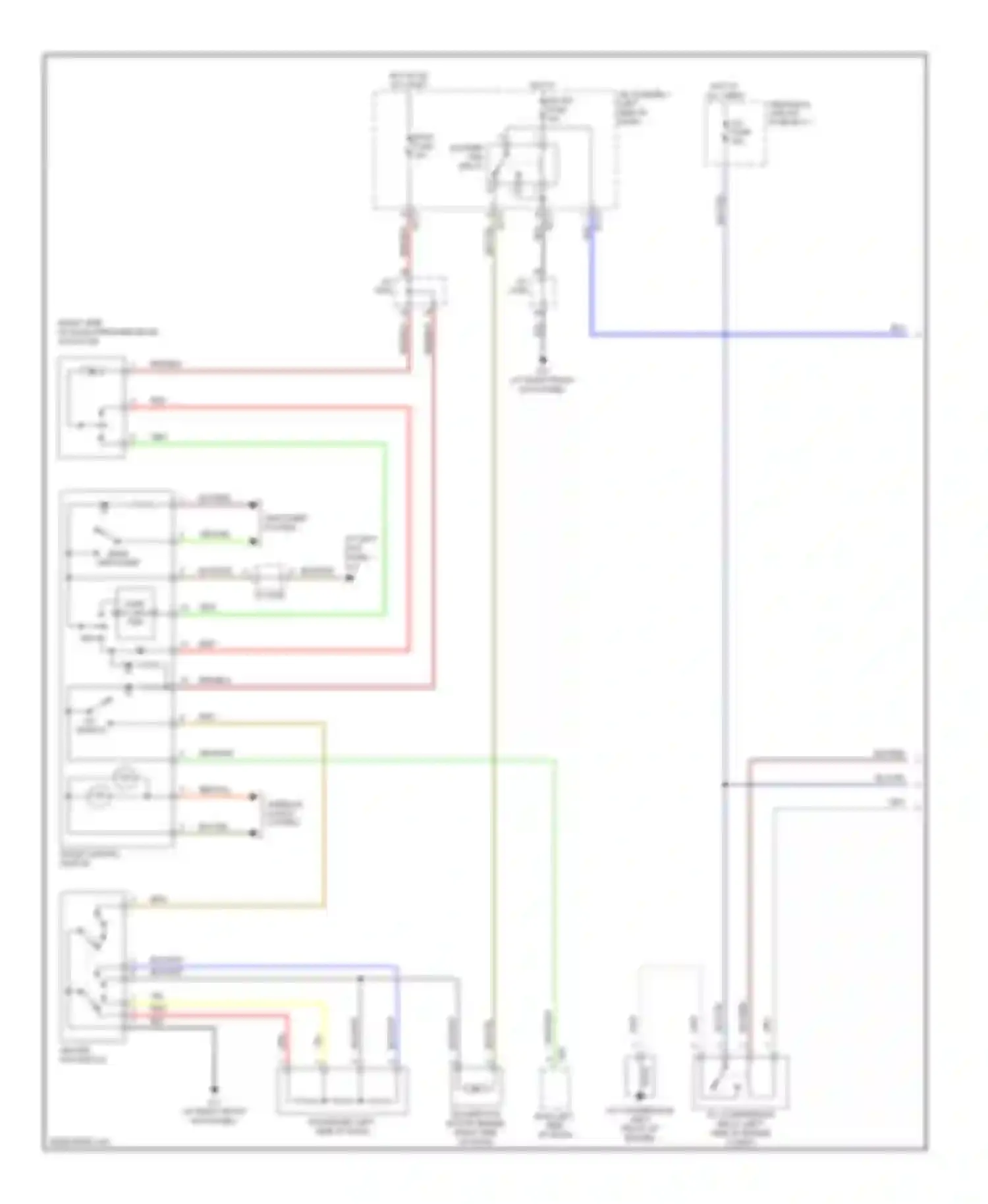 Wiring diagram defogger system for Suzuki SX4 I (2006-2009) (2 of 3)