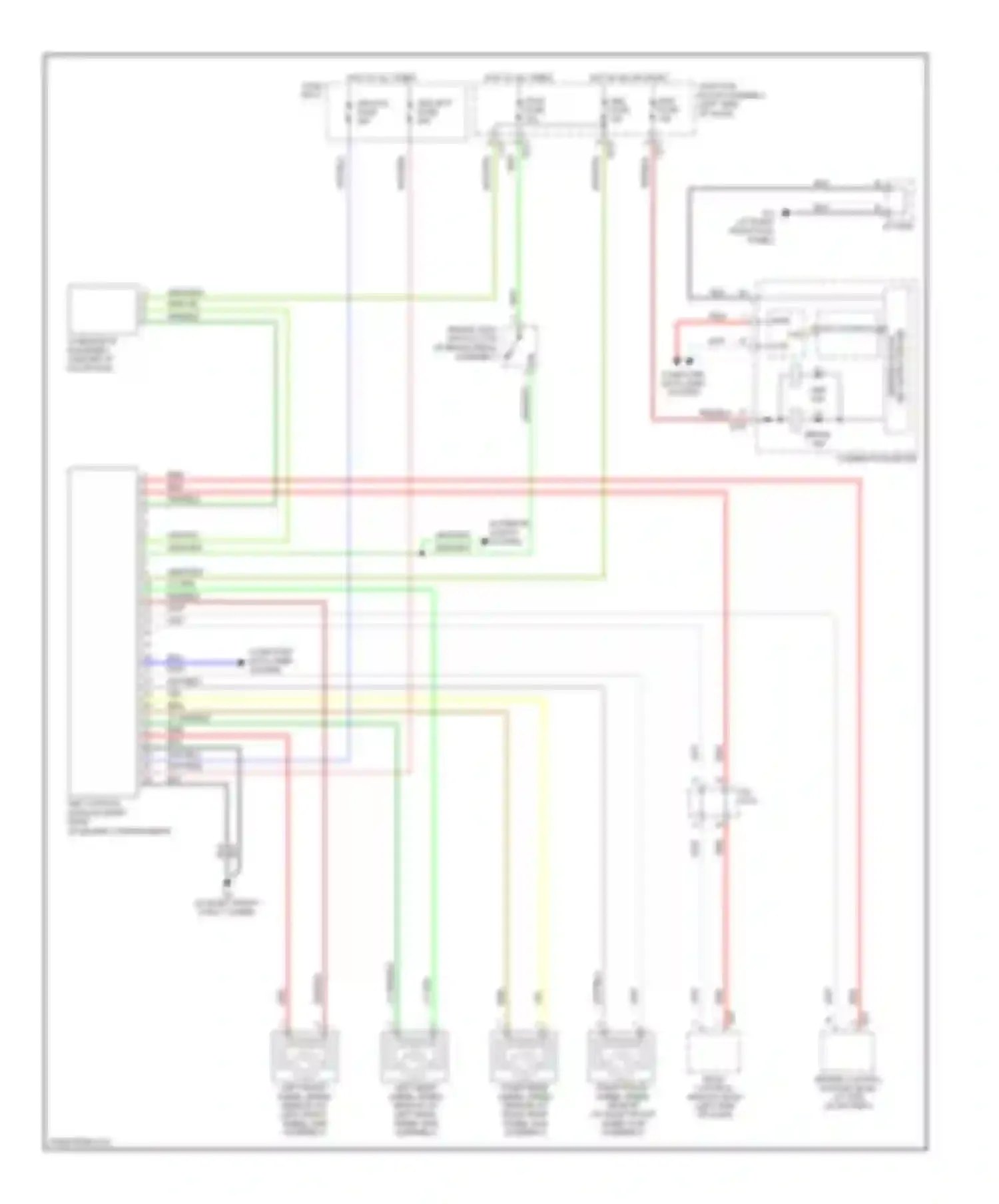 Wiring diagram fuse box 1 for Suzuki SX4 I (2006-2009) (2 of 2)