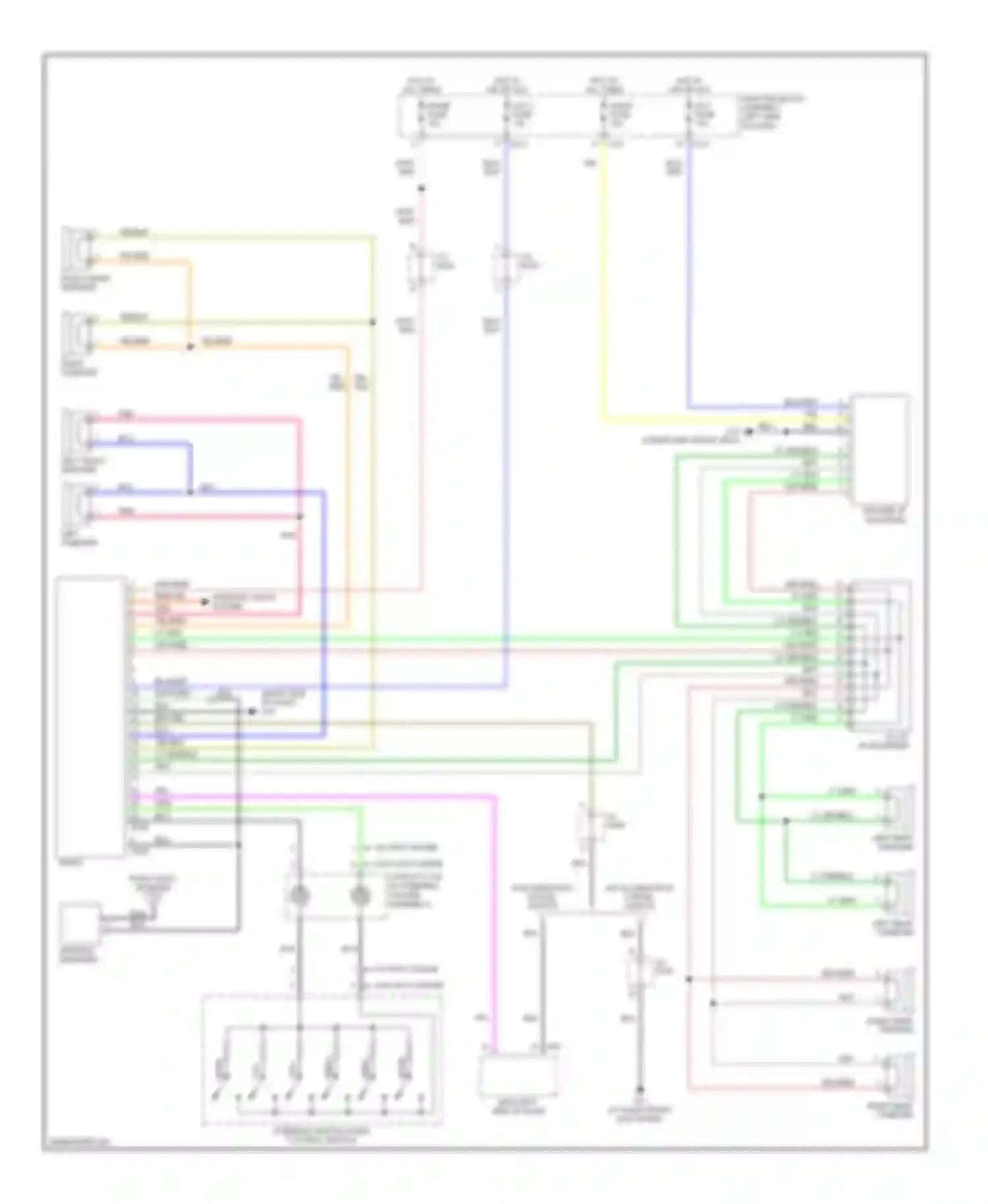 Wiring diagram left front speaker for Suzuki SX4 I (2006-2009) (1 of 1)