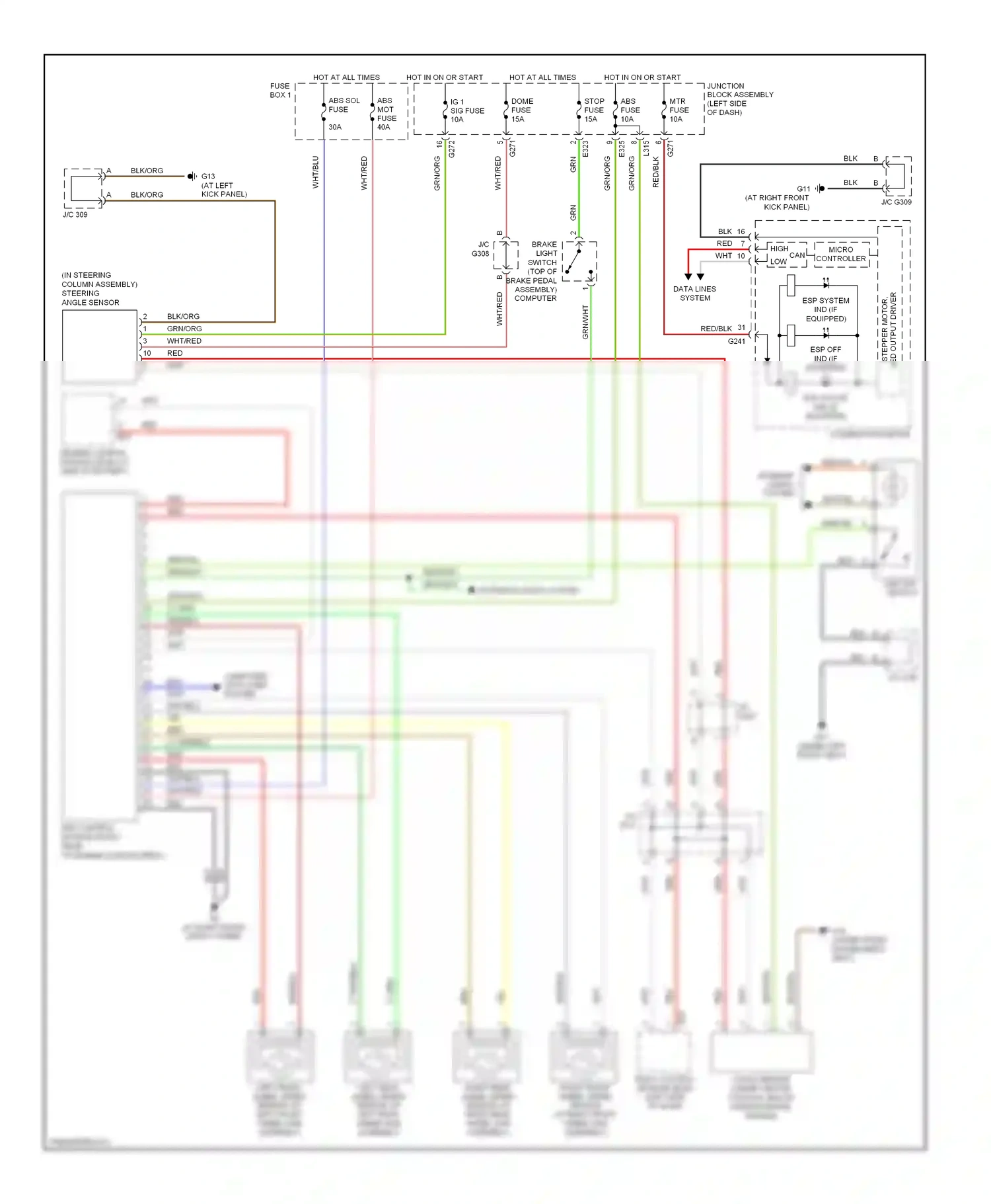 Wiring diagram red/blk for Suzuki SX4 I (2006-2009) (1 of 22)
