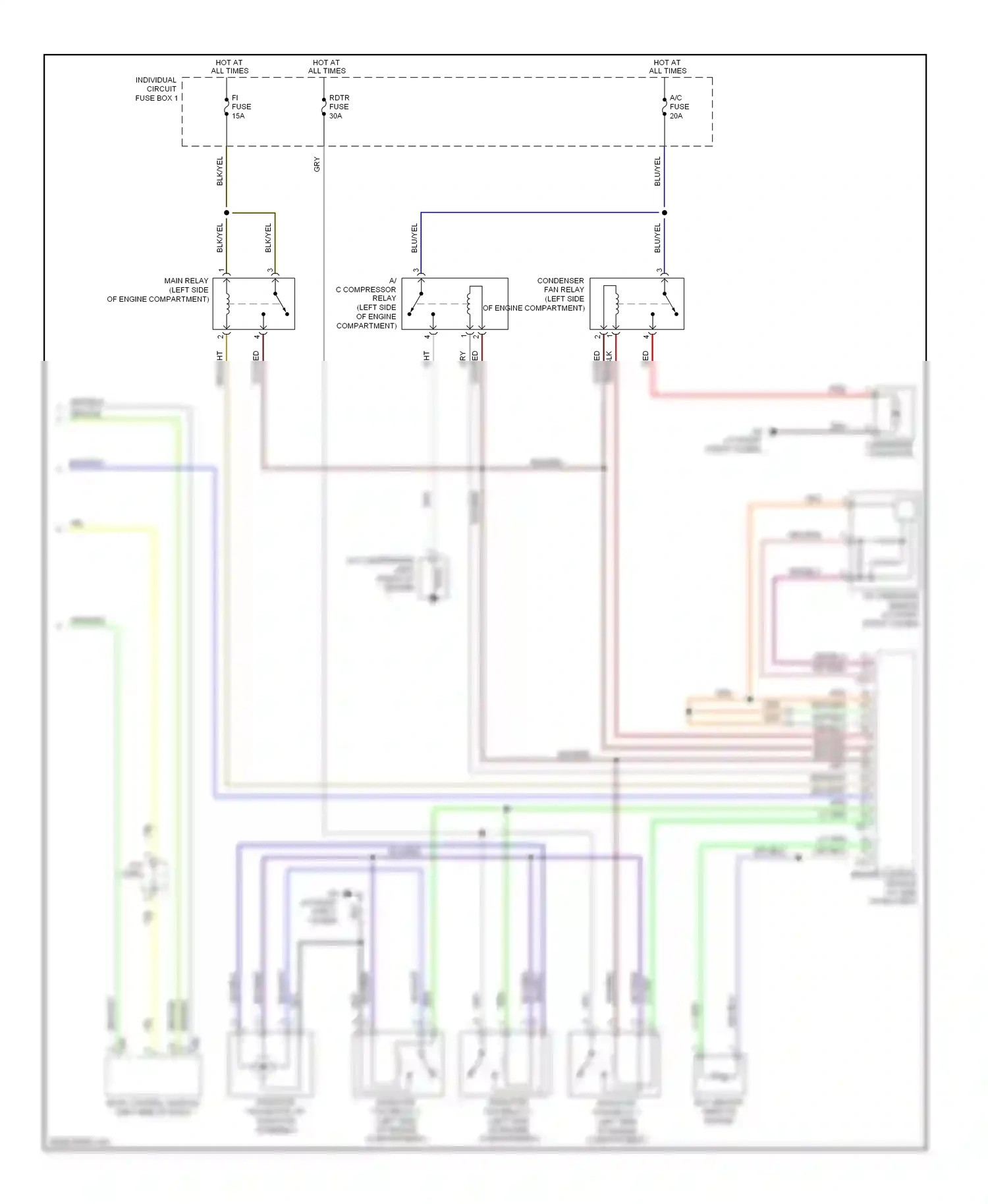 Wiring diagram red/blu for Suzuki SX4 I (2006-2009) (1 of 11)