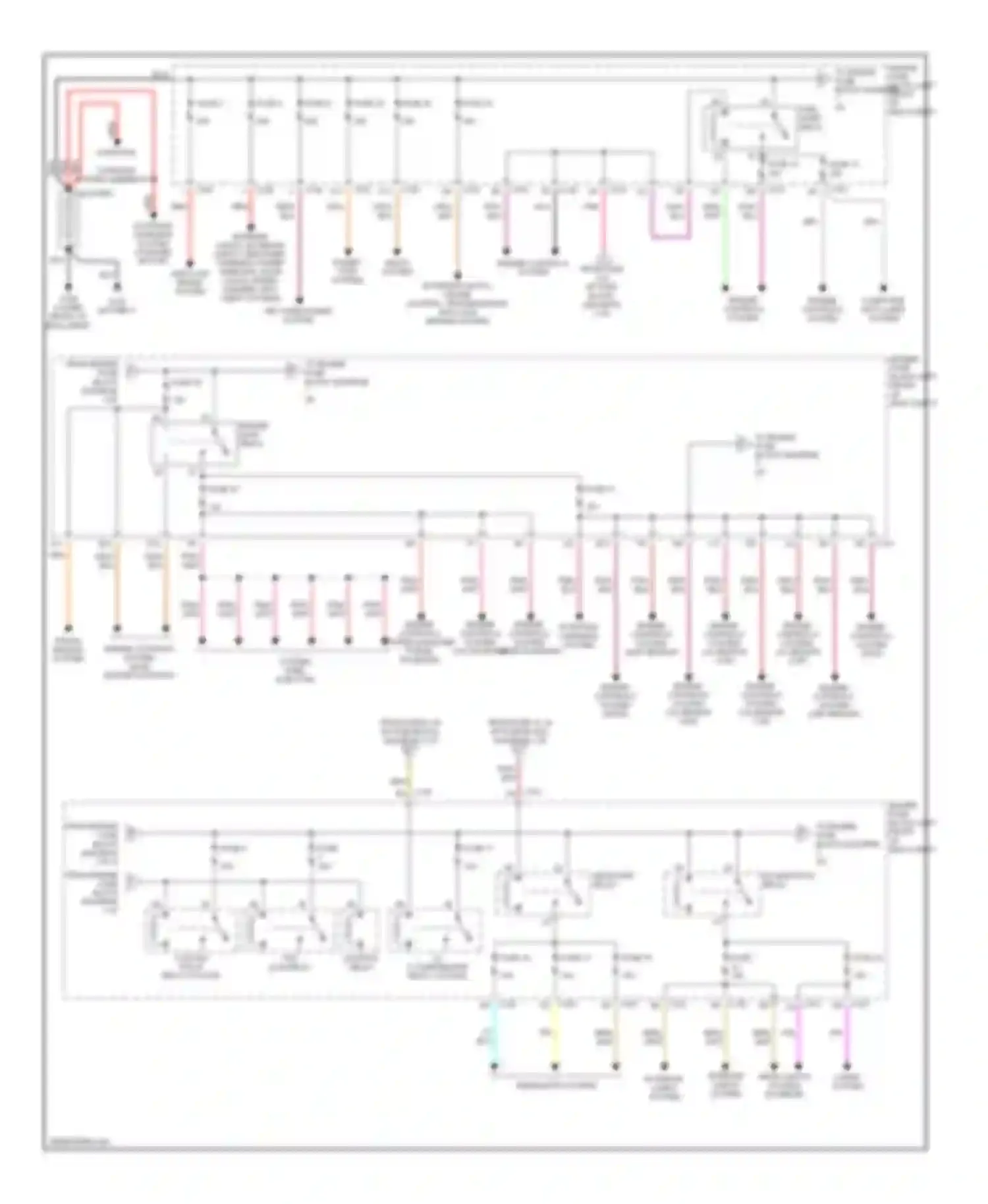 Verona Suzuki I (2003-2006): Power distribution circuit (1 of 3)
