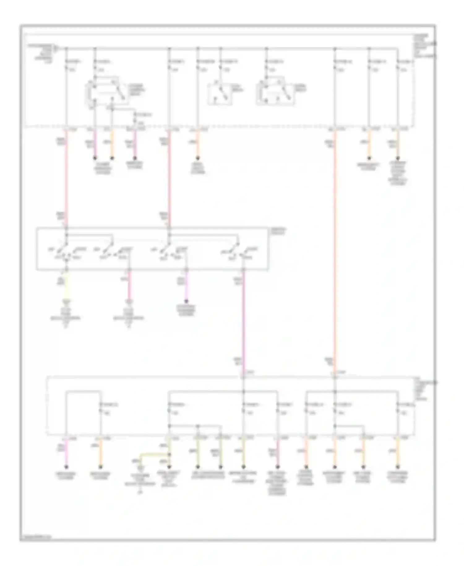 Verona Suzuki I (2003-2006): Power distribution circuit (2 of 3)