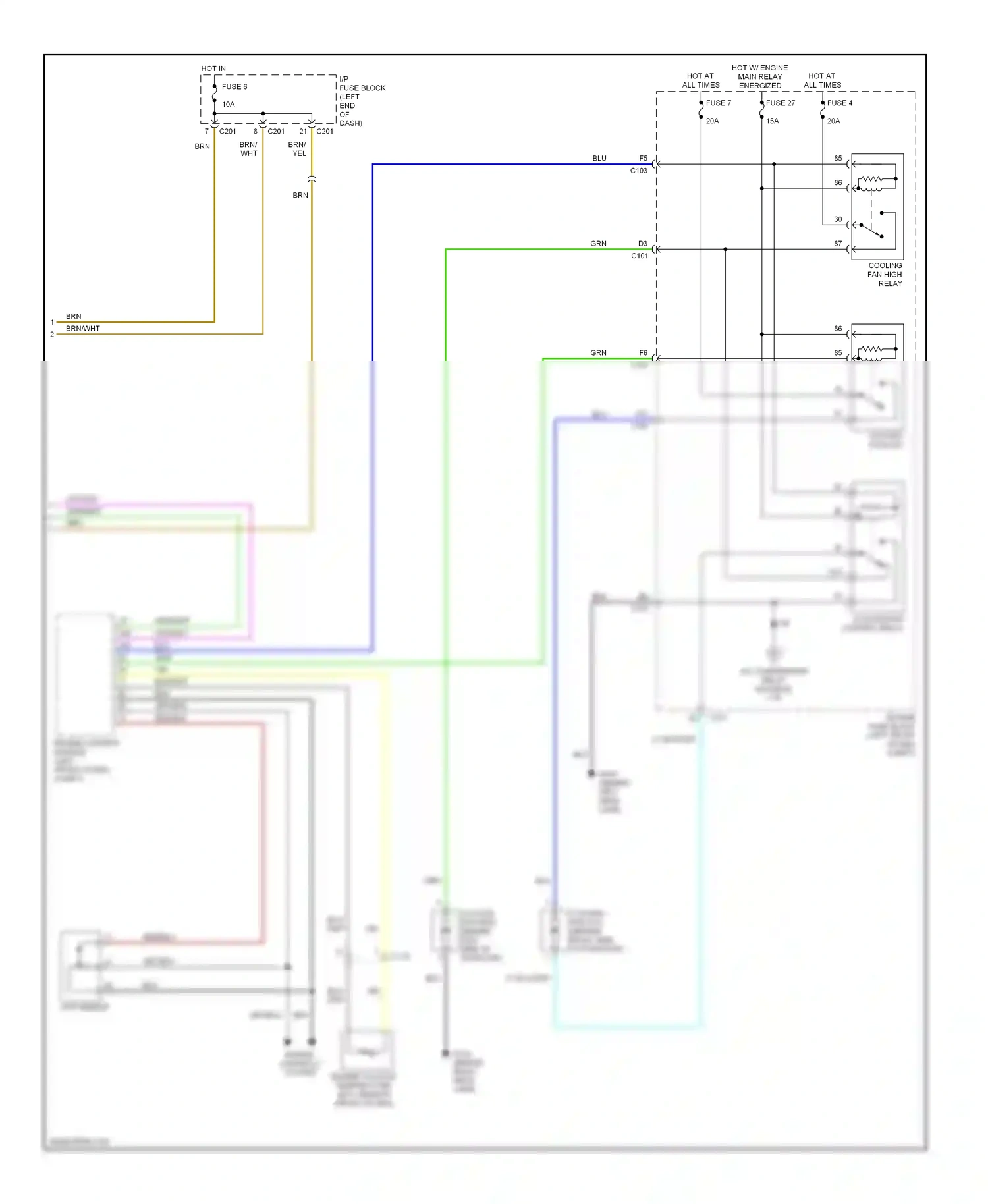 Wiring diagram acp sensor for Suzuki Verona I (2003-2006) (1 of 3)
