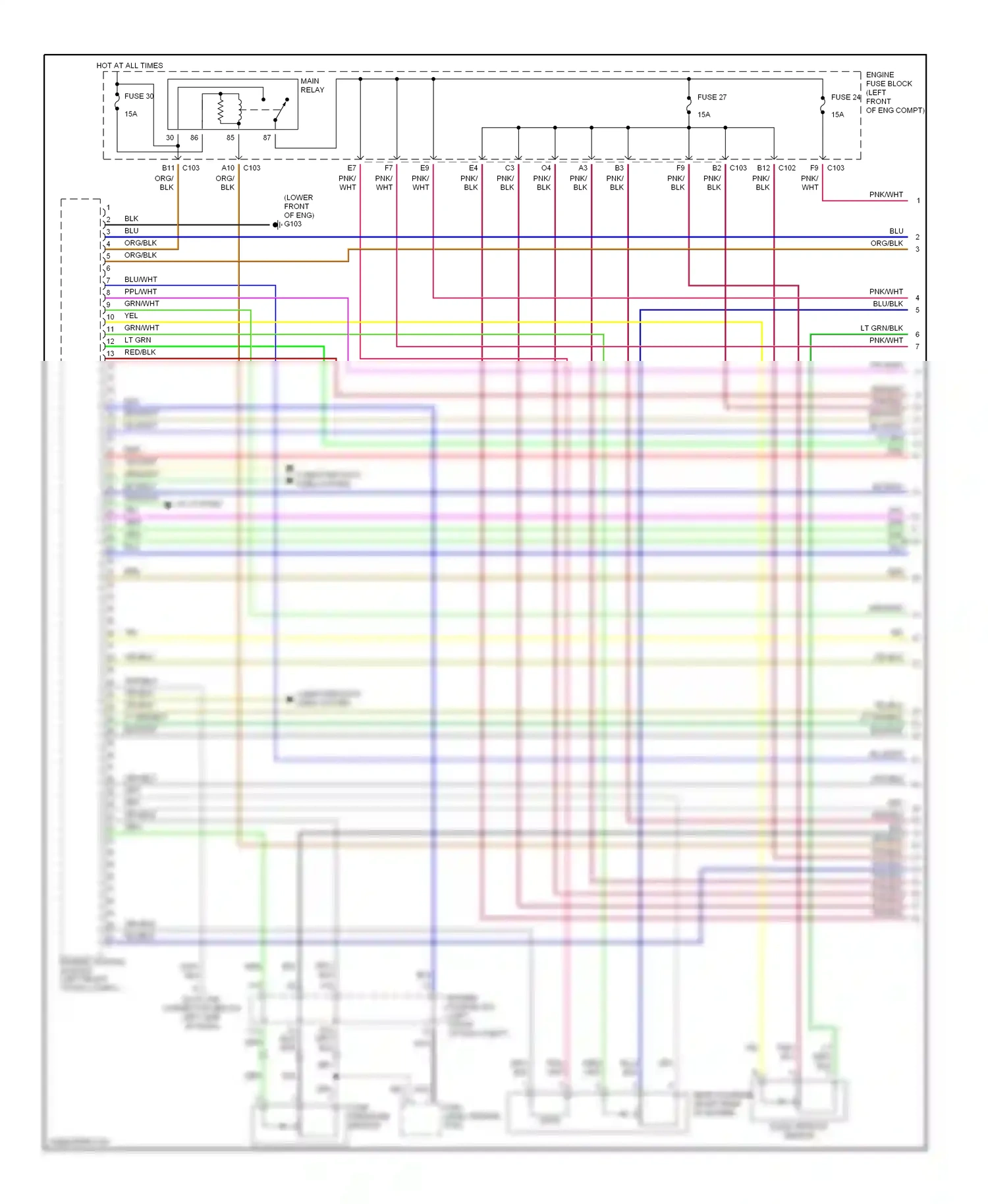 Wiring diagram computer data lines system for Suzuki Verona I (2003-2006) (5 of 5)