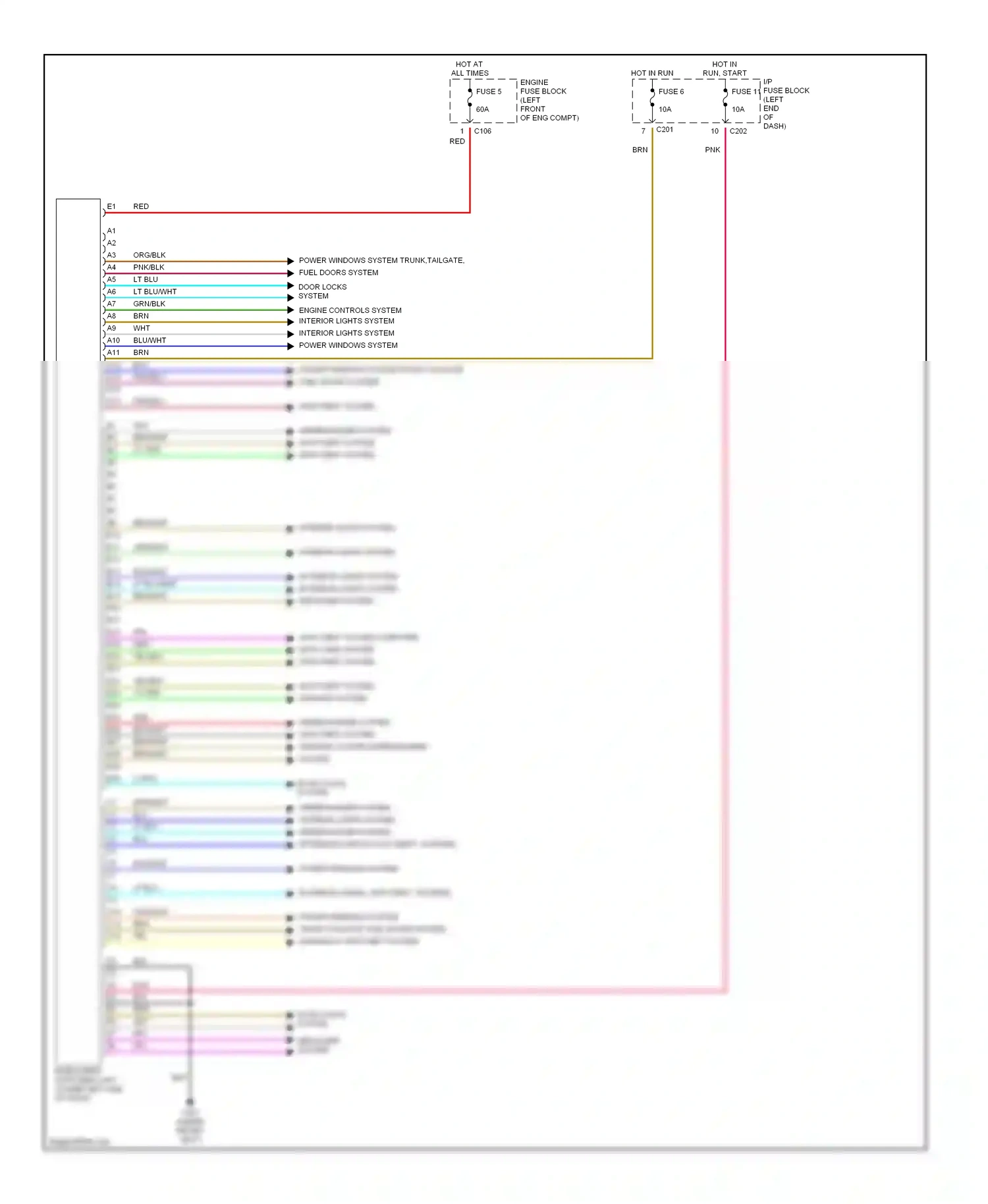 Wiring diagram defogger system for Suzuki Verona I (2003-2006) (1 of 3)