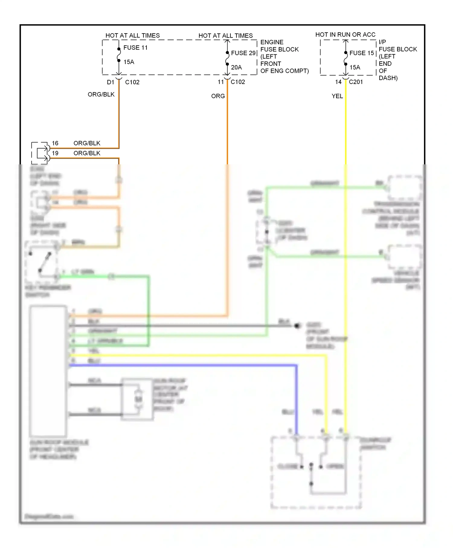Wiring diagram nca for Suzuki Verona I (2003-2006) (5 of 12)