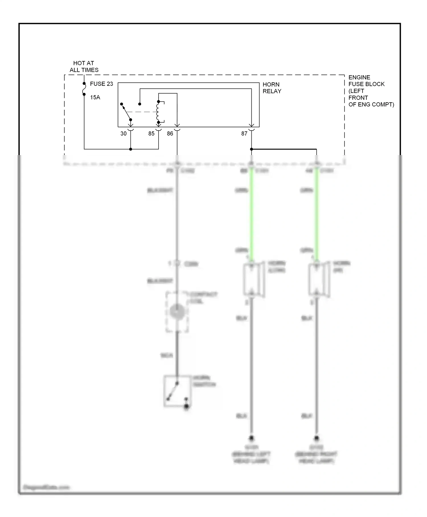Wiring diagram nca for Suzuki Verona I (2003-2006) (3 of 12)