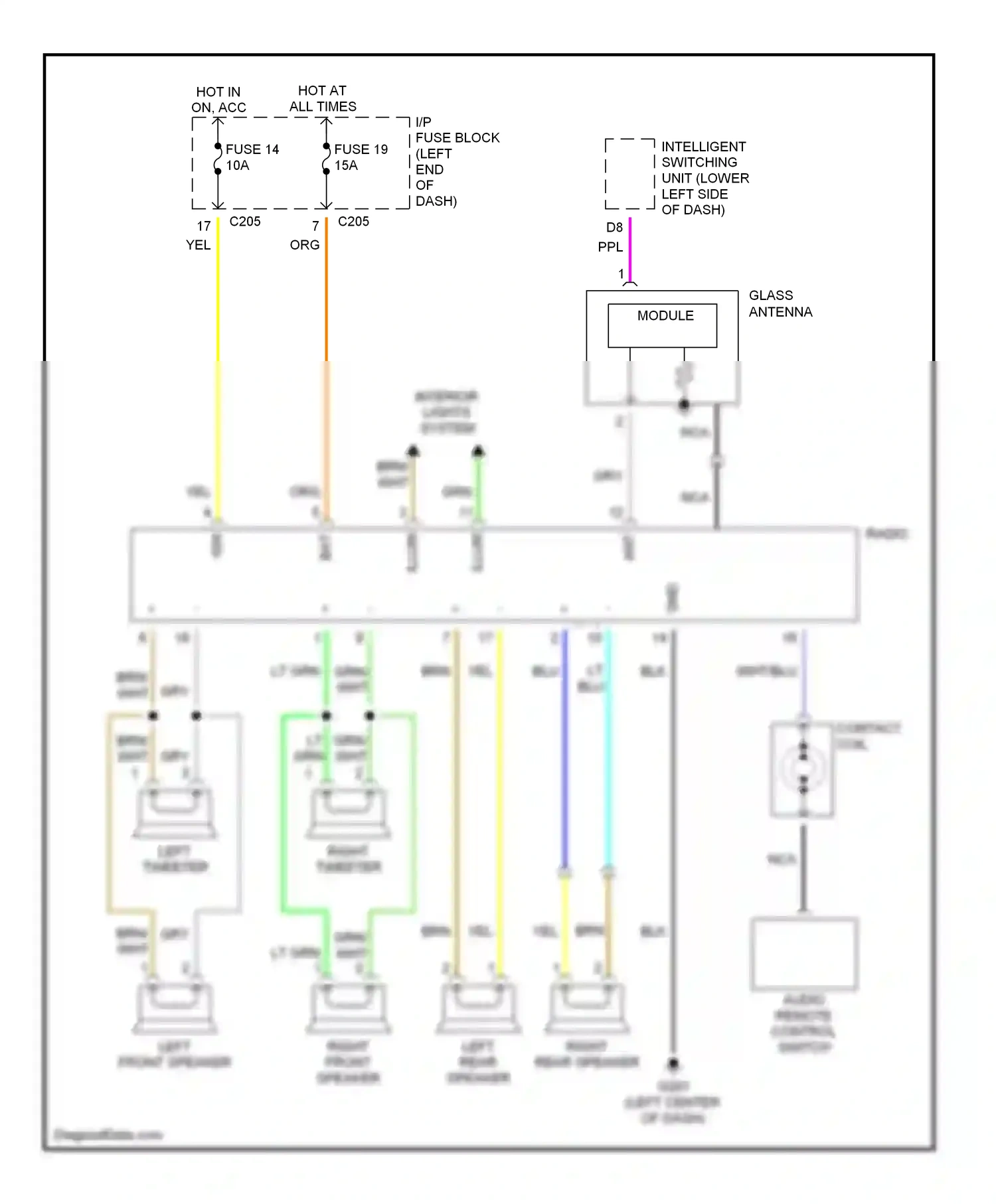 Wiring diagram nca for Suzuki Verona I (2003-2006) (6 of 12)