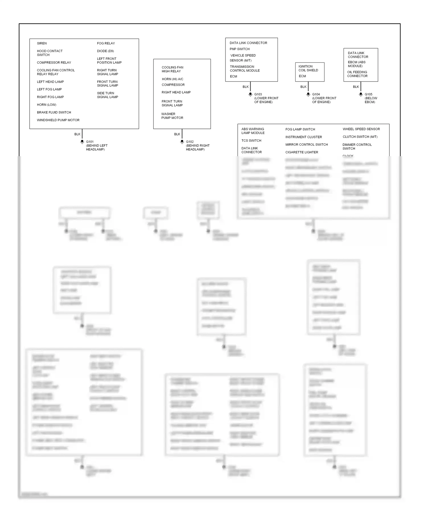 Wiring diagram pass temper switch for Suzuki Verona I (2003-2006) (1 of 1)
