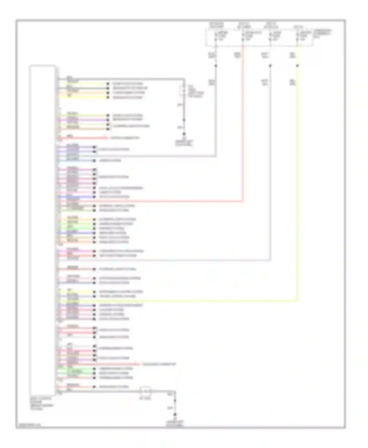Vitara Suzuki I (1988-2006): Body control modules circuit