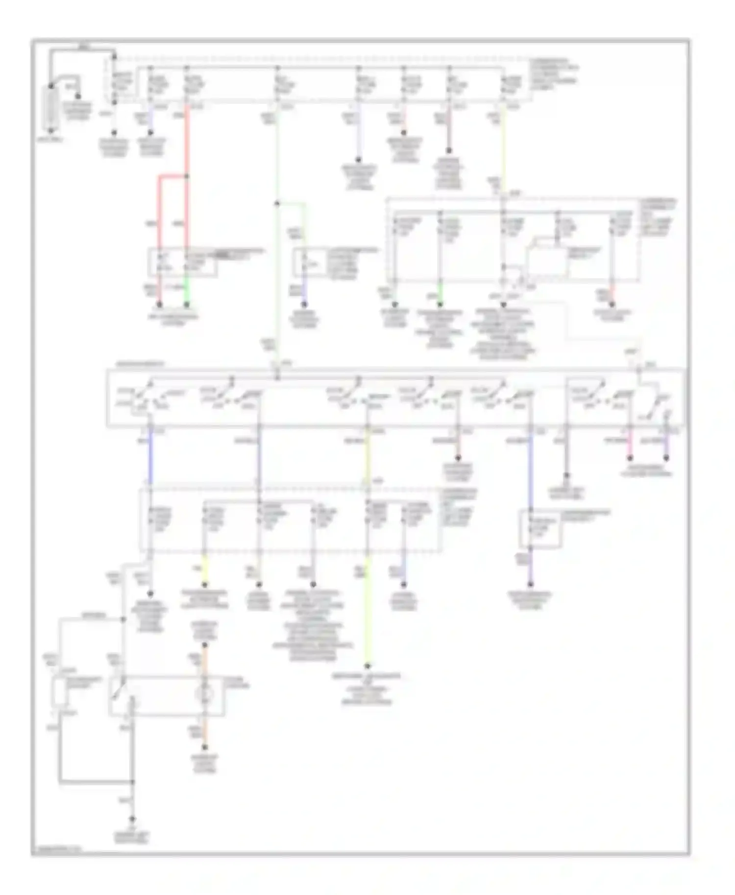 Vitara Suzuki I (1988-2006): Power distribution circuit