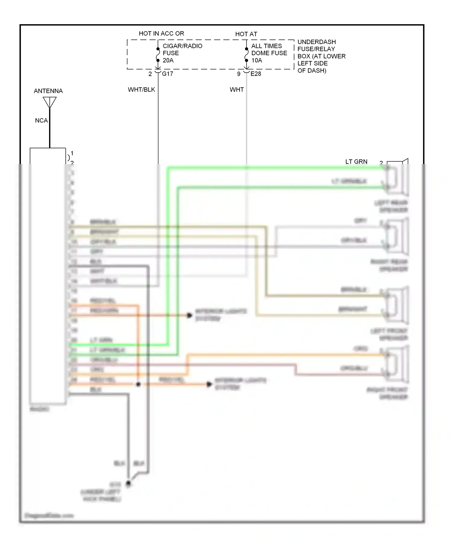 Suzuki Vitara I (1988-2006) blk wiring diagram  (26 of 37)