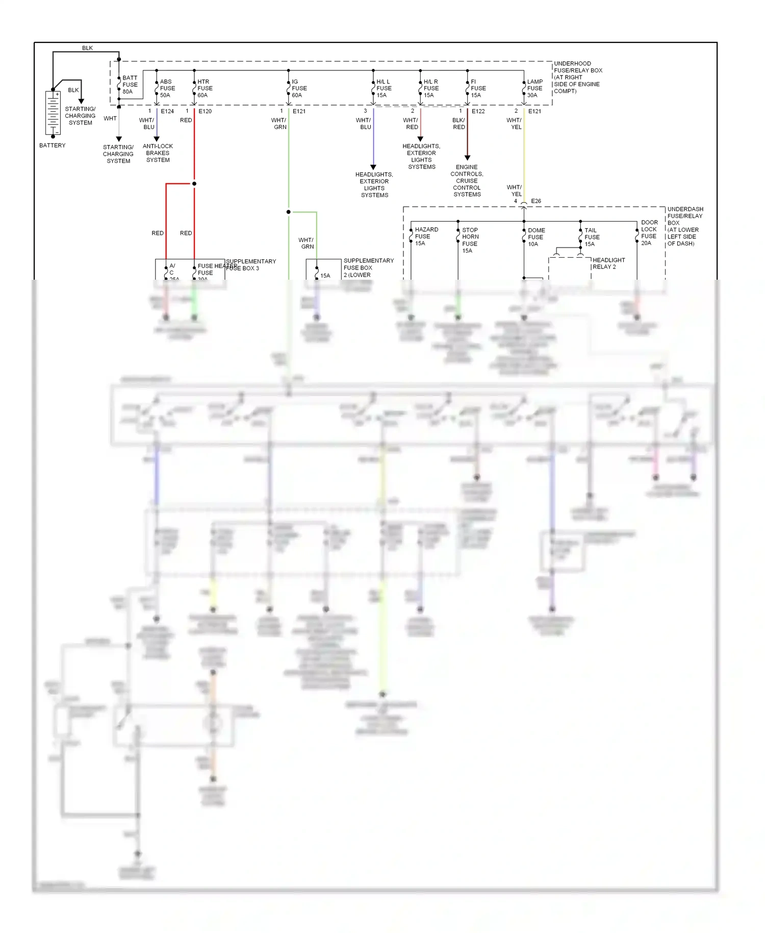 Wiring diagram blk/blu for Suzuki Vitara I (1988-2006) (4 of 8)
