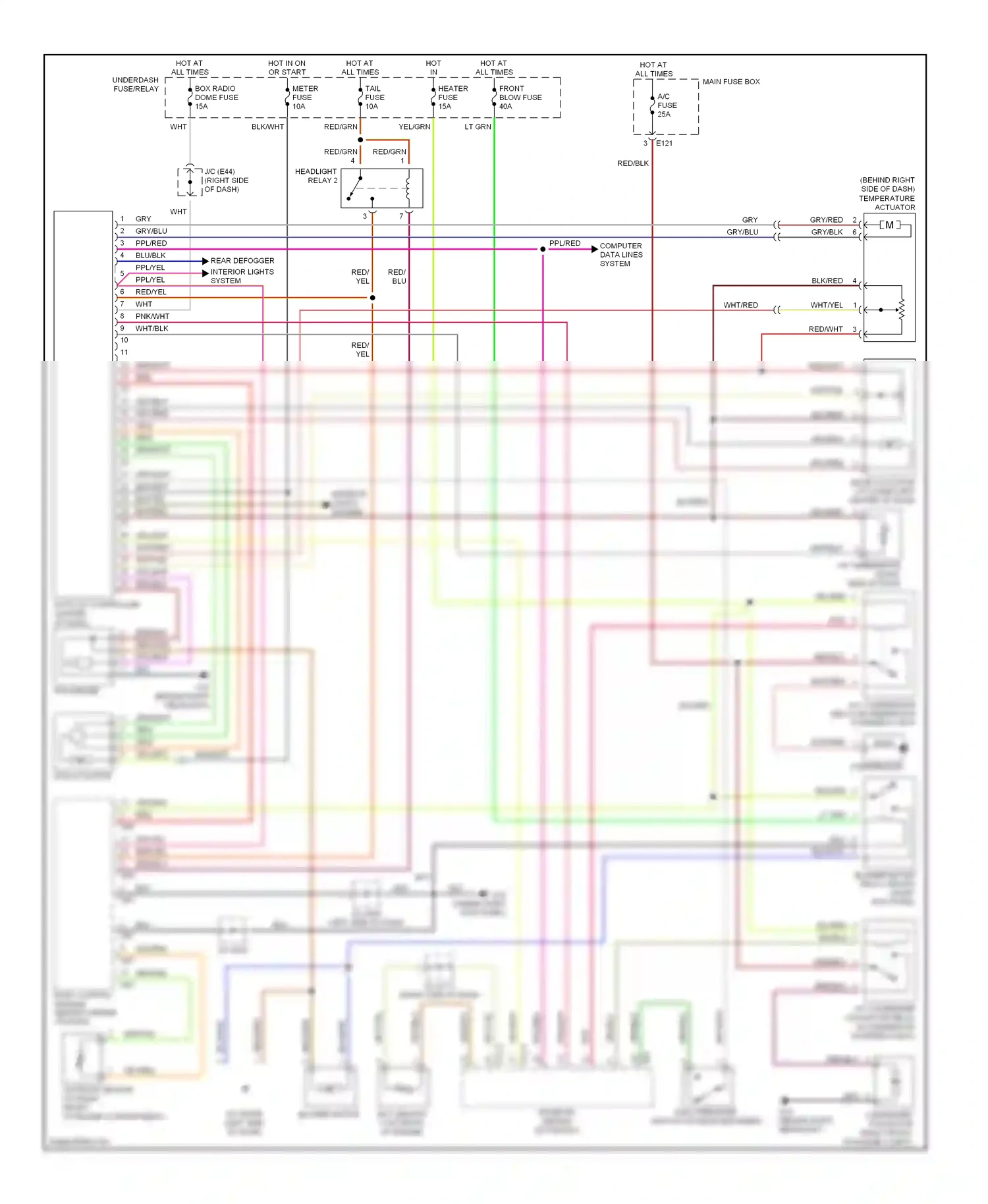 Wiring diagram blu for Suzuki Vitara I (1988-2006) (2 of 22)