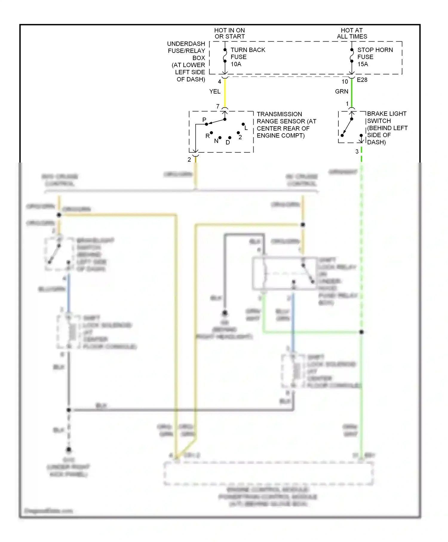 Wiring diagram blu for Suzuki Vitara I (1988-2006) (18 of 22)