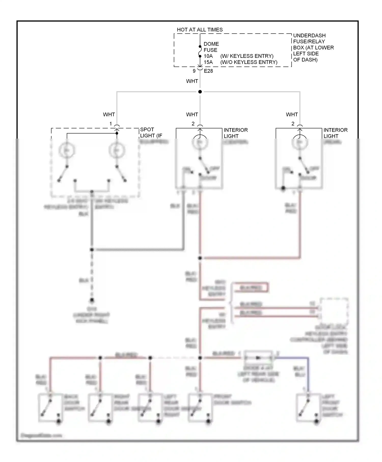 Wiring diagram blu for Suzuki Vitara I (1988-2006) (12 of 22)