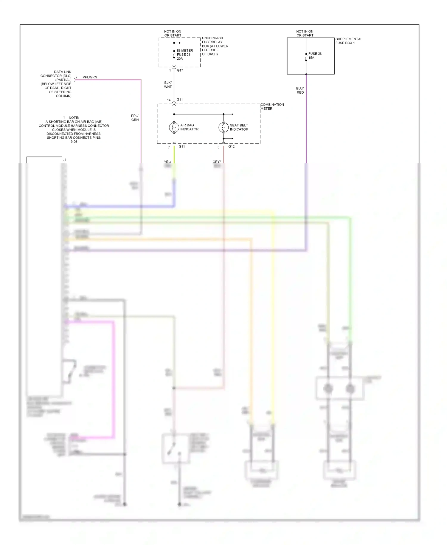 Wiring diagram blu/red for Suzuki Vitara I (1988-2006) (7 of 8)