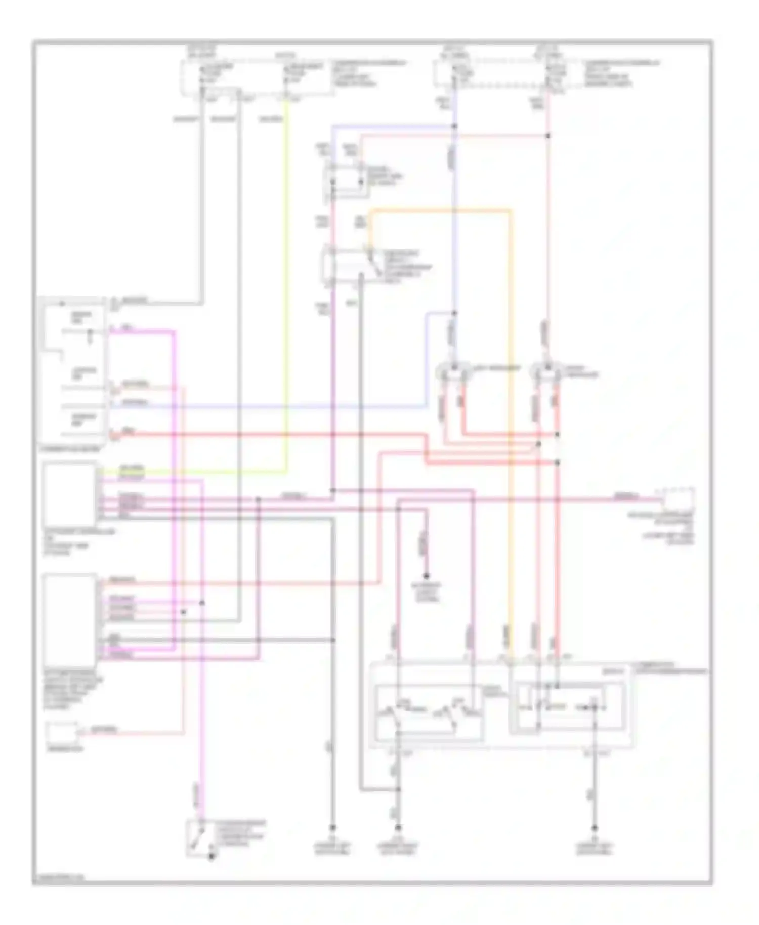 Wiring diagram combination meter for Suzuki Vitara I (1988-2006) (5 of 10)