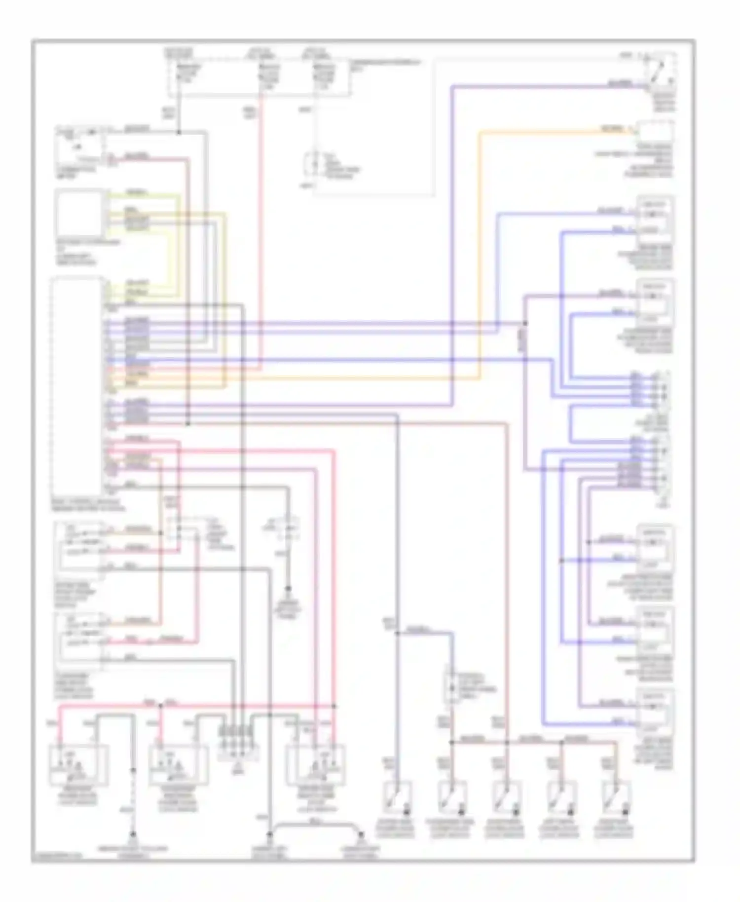 Wiring diagram driver side front power door lock switch for Suzuki Vitara I (1988-2006) (1 of 1)