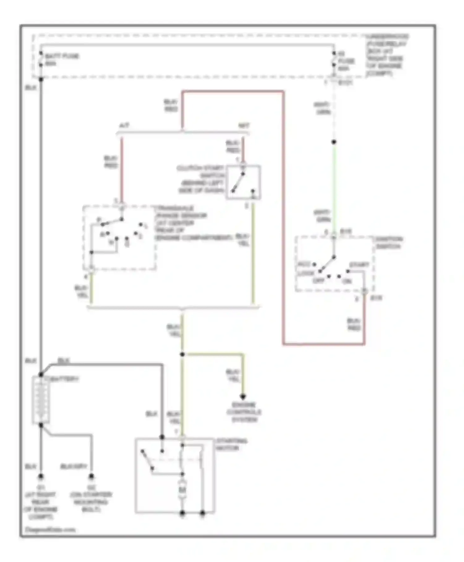 Wiring diagram engine controls system for Suzuki Vitara I (1988-2006) (6 of 6)