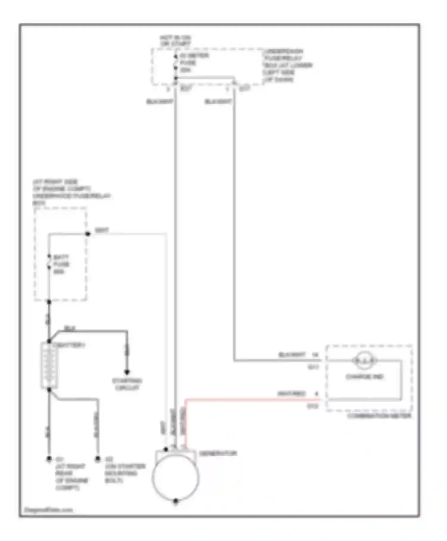 Wiring diagram hot in on or start for Suzuki Vitara I (1988-2006) (4 of 13)