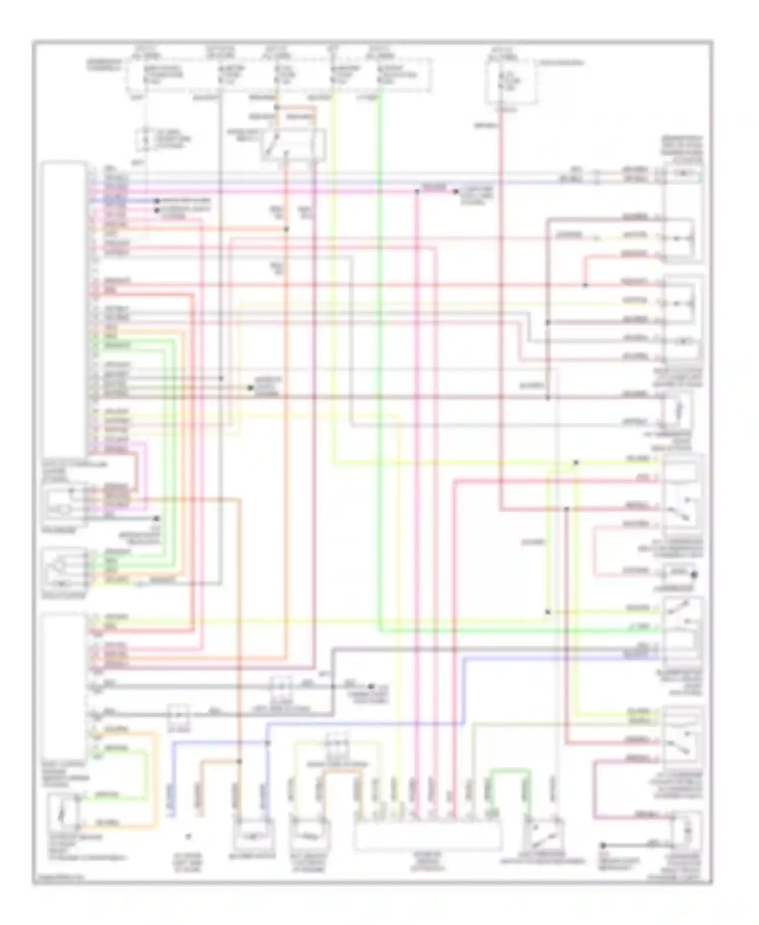 Wiring diagram main fuse box for Suzuki Vitara I (1988-2006) (1 of 3)