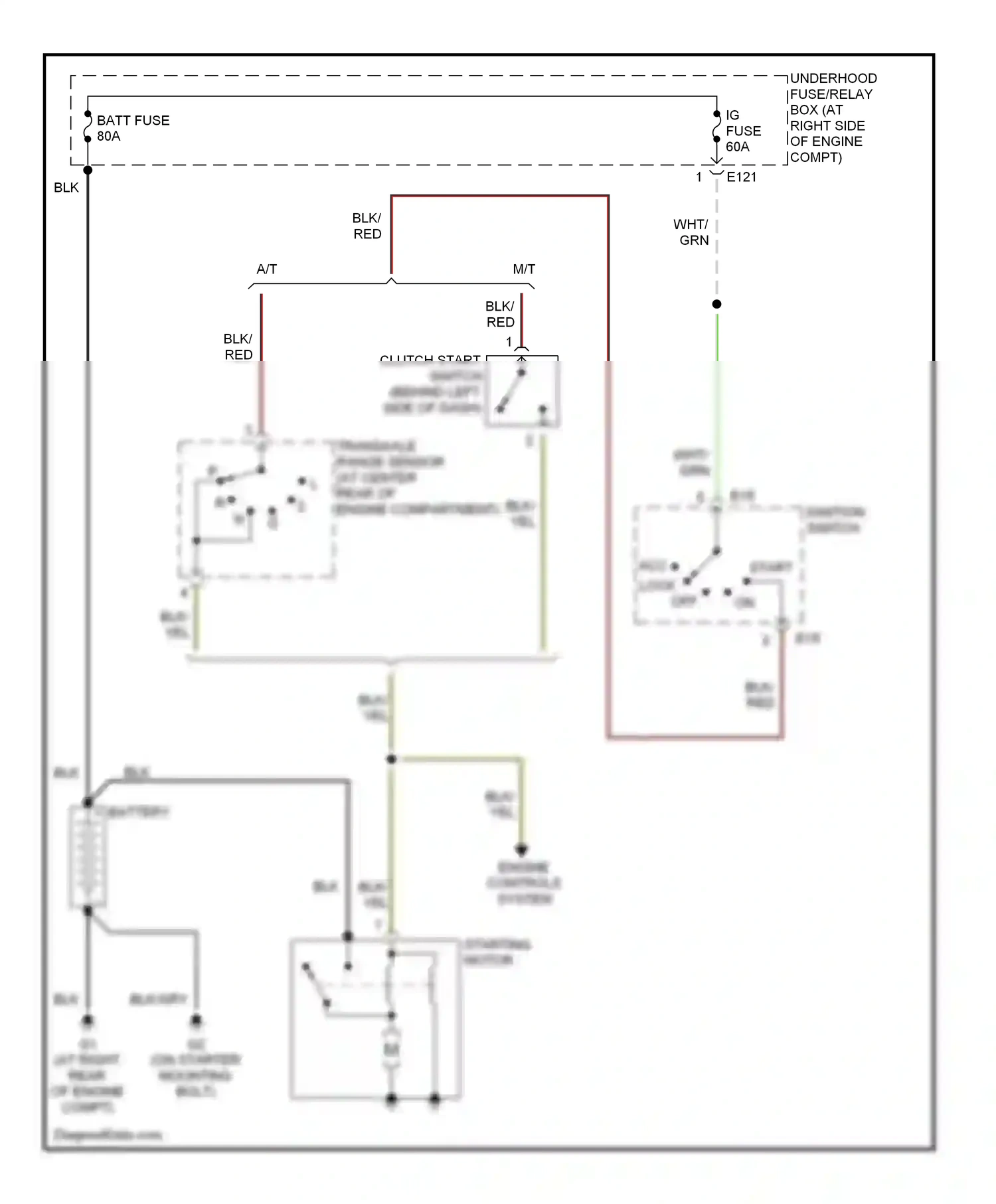 Wiring diagram red for Suzuki Vitara I (1988-2006) (19 of 23)
