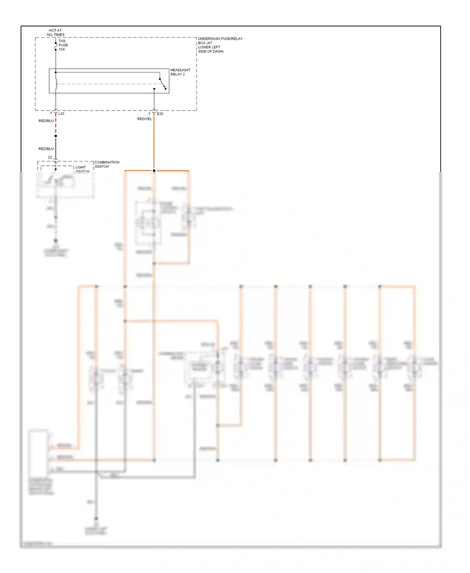 Wiring diagram red for Suzuki Vitara I (1988-2006) (20 of 23)