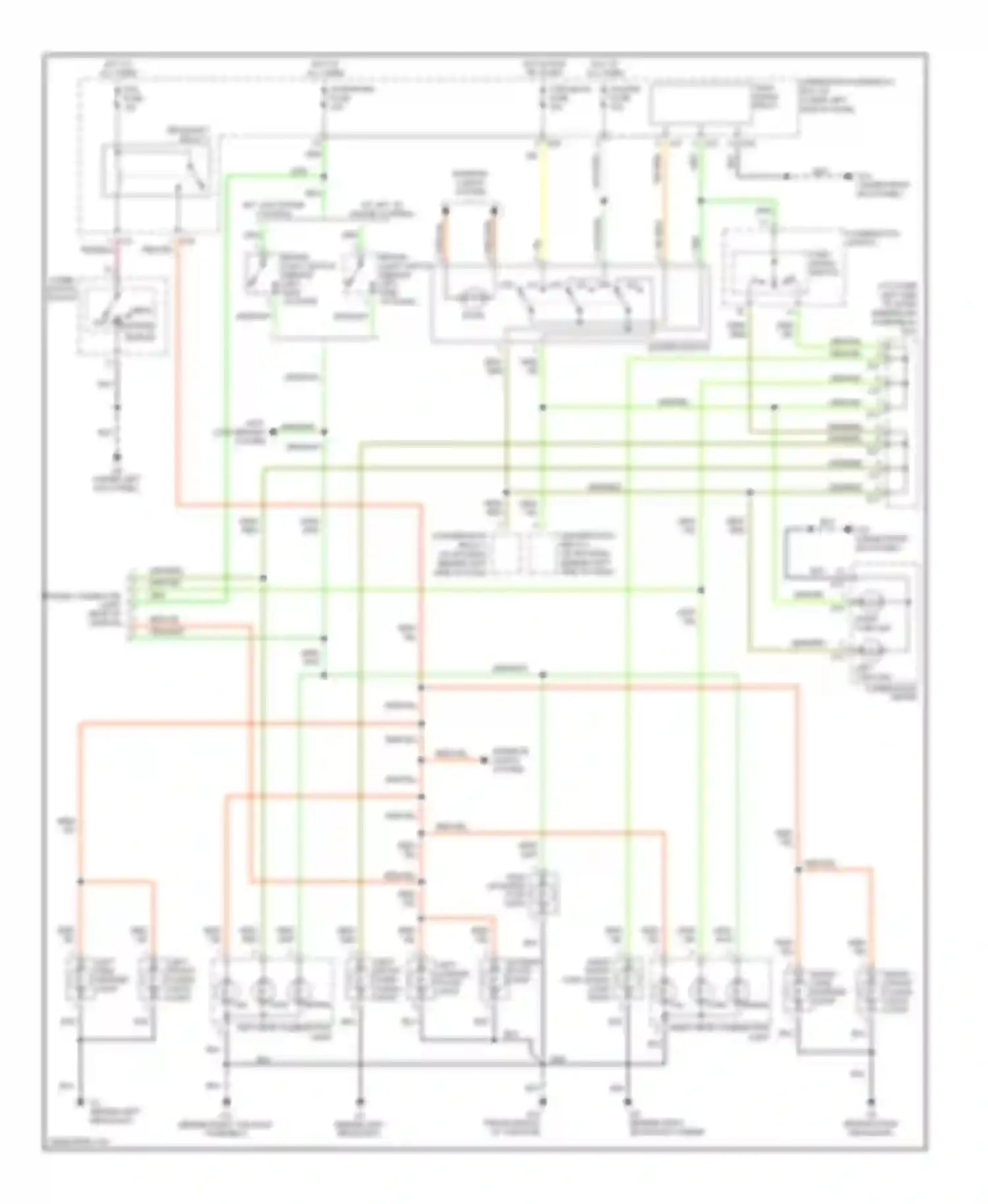 Wiring diagram right front turn signal light right license plate light for Suzuki Vitara I (1988-2006) (1 of 1)