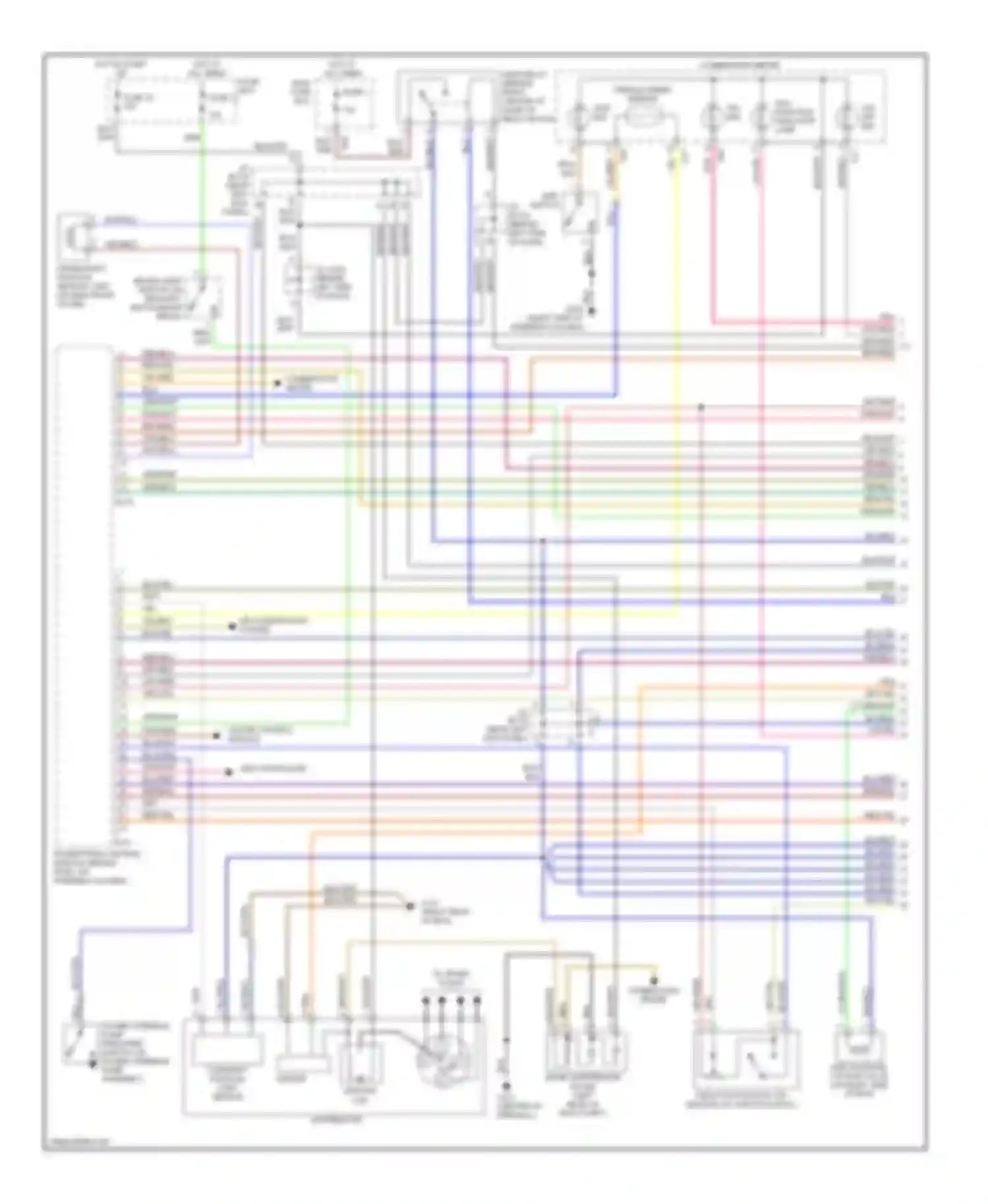 X-90 Suzuki I (1995-2000): Wiring diagram engine performance 1.6ls, 4 speed a/t (1 of 3)