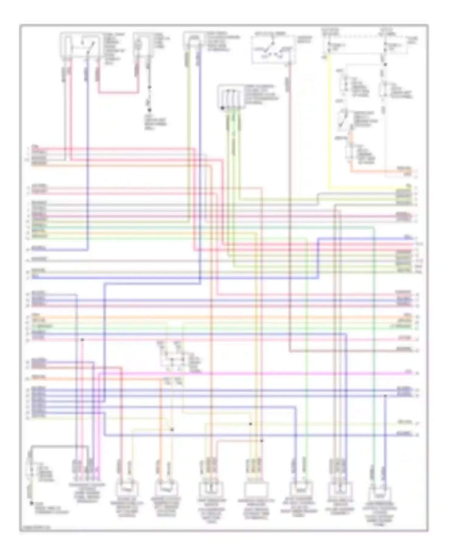 X-90 Suzuki I (1995-2000): Wiring diagram engine performance 1.6ls, 4 speed a/t (2 of 3)