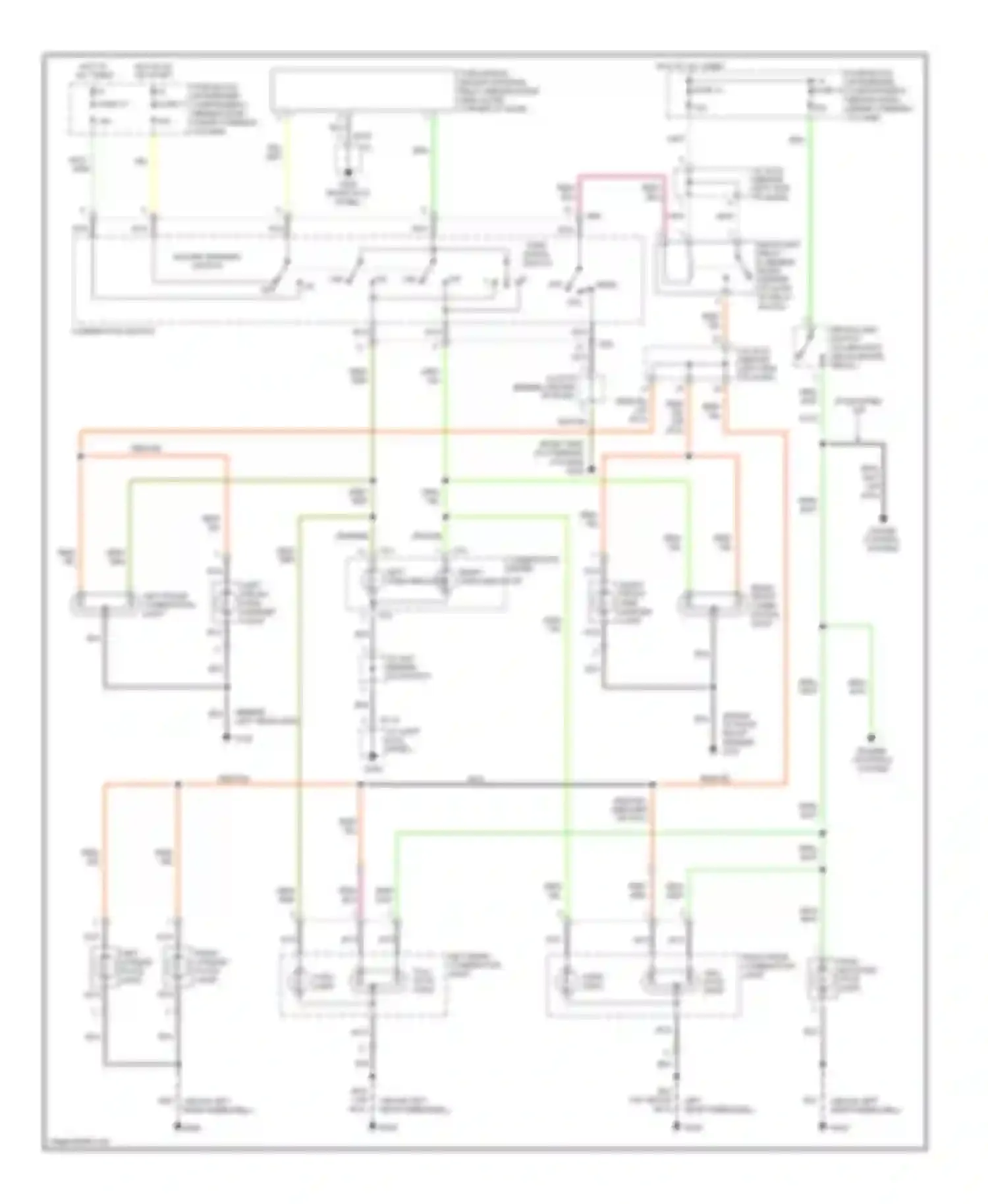X-90 Suzuki I (1995-2000): Exterior lamps circuit