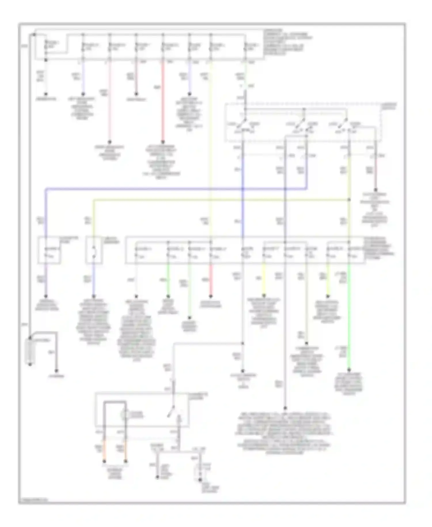 X-90 Suzuki I (1995-2000): Power distribution circuit
