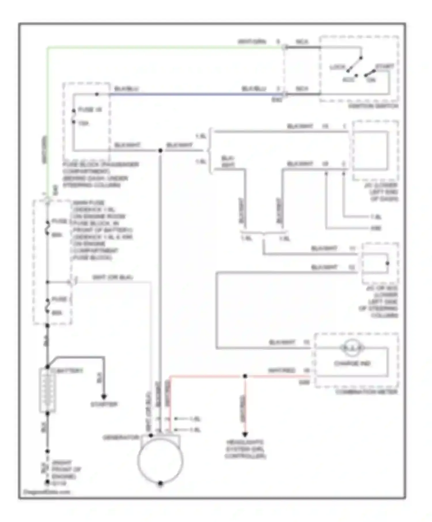 X-90 Suzuki I (1995-2000): Charging circuit