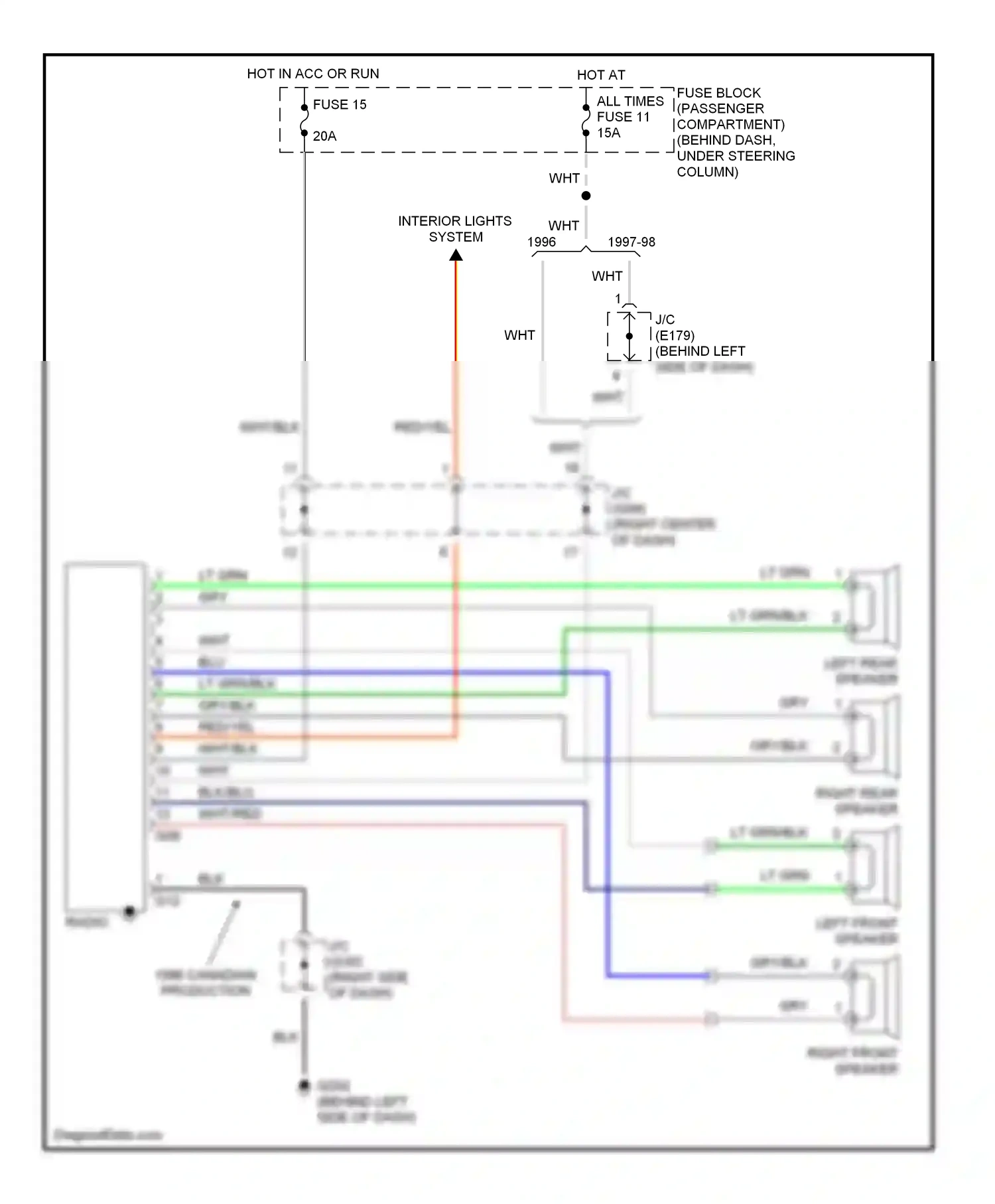 Wiring diagram blk/blu for Suzuki X-90 I (1995-2000) (5 of 13)