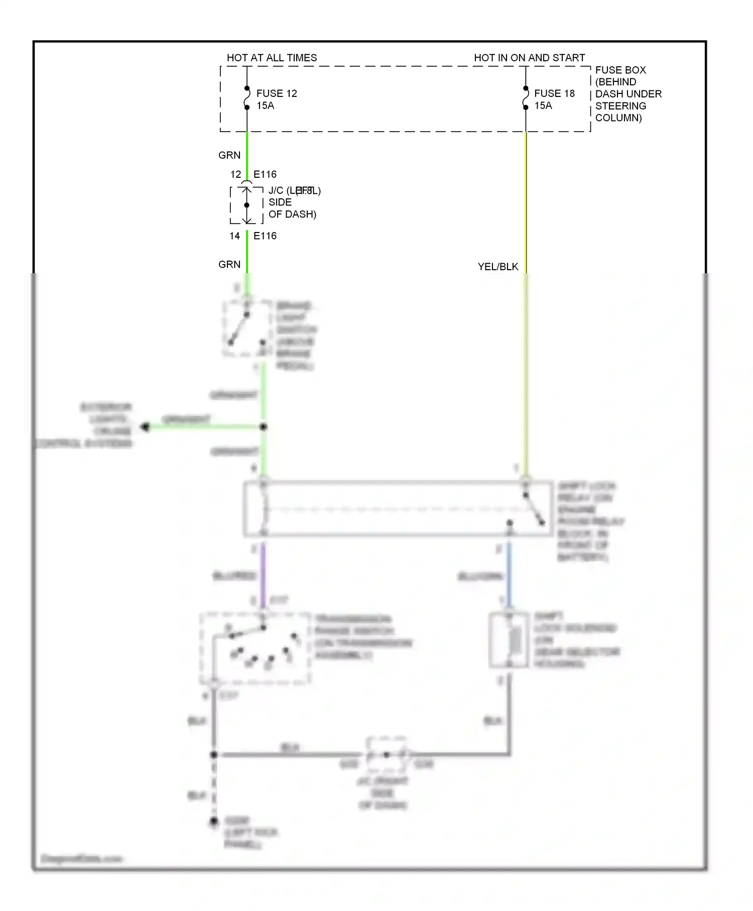 Wiring diagram grn for Suzuki X-90 I (1995-2000) (15 of 17)