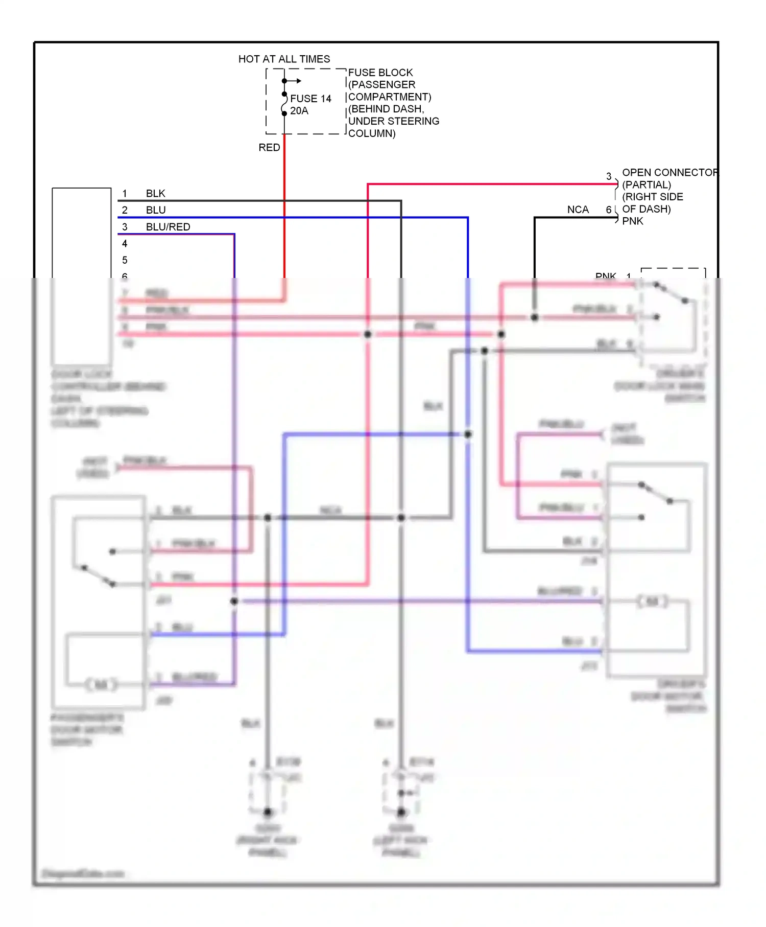 Wiring diagram nca for Suzuki X-90 I (1995-2000) (15 of 20)