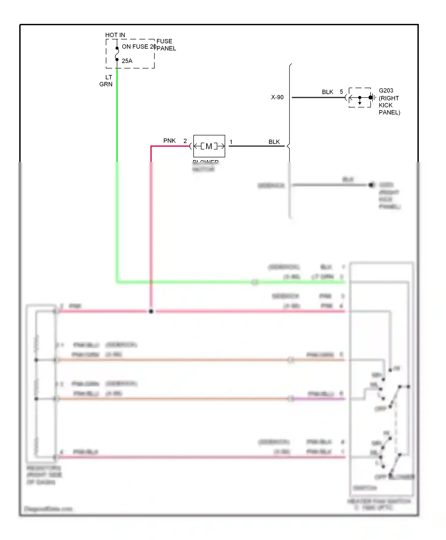 Wiring diagram pnk/blu for Suzuki X-90 I (1995-2000) (6 of 8)