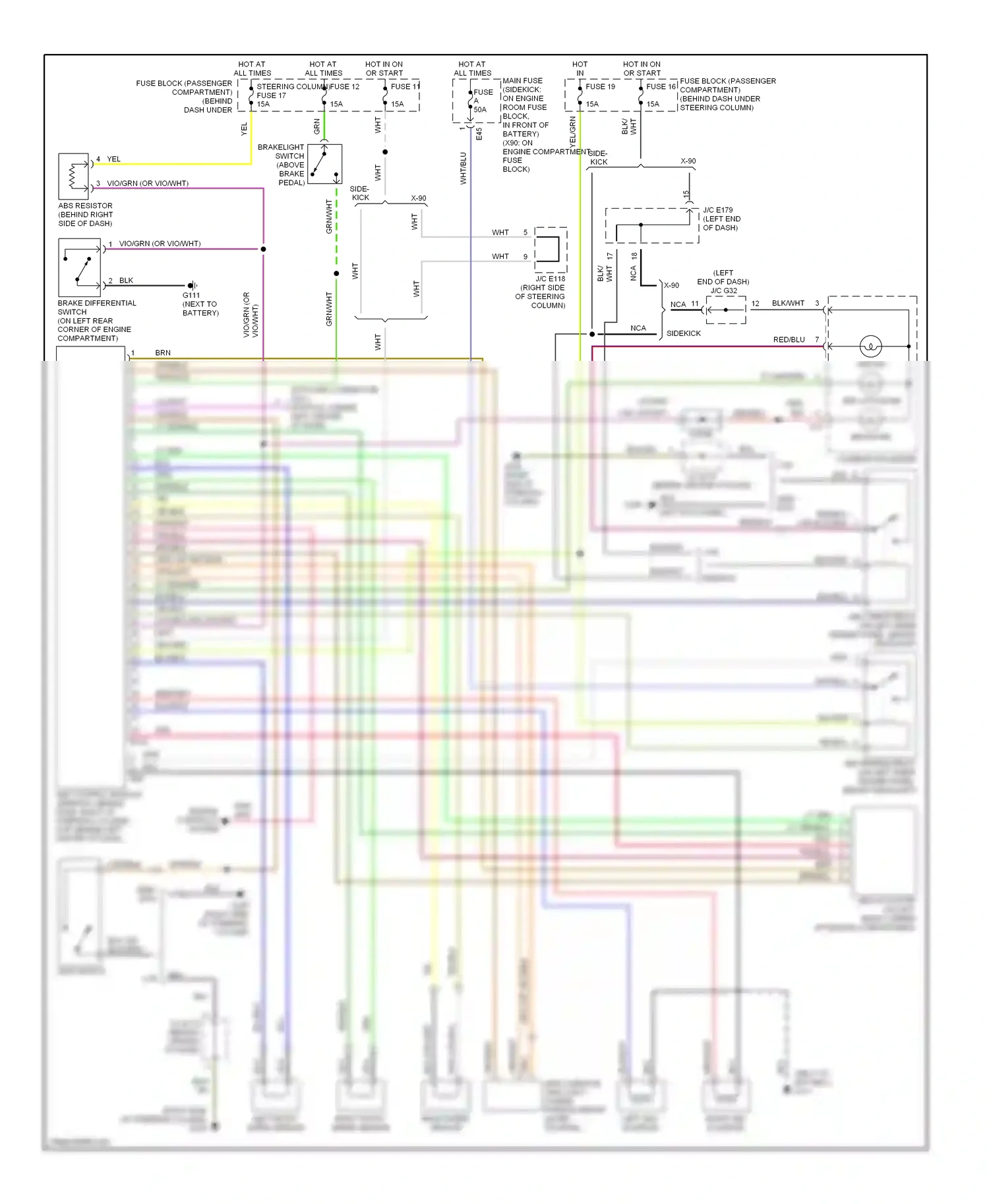 Wiring diagram red/blk for Suzuki X-90 I (1995-2000) (1 of 9)
